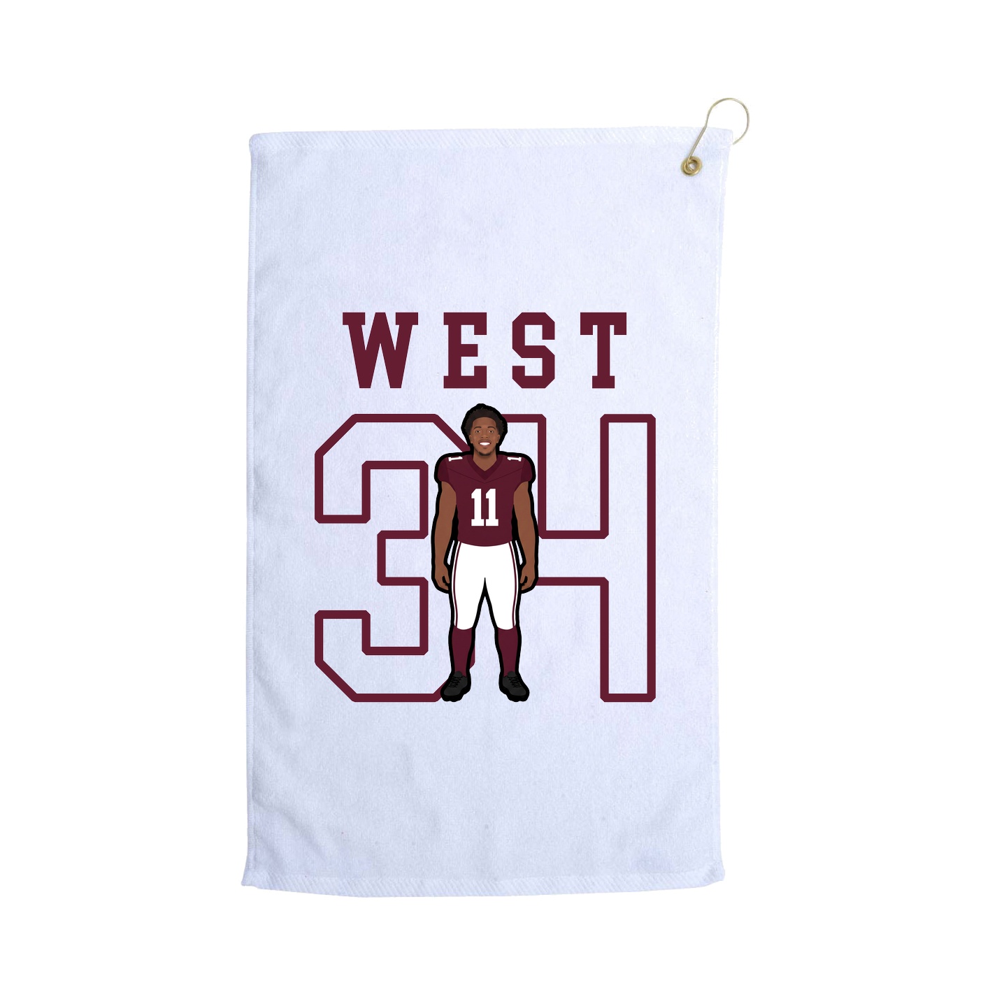 Golf Towel — Shirsey in White