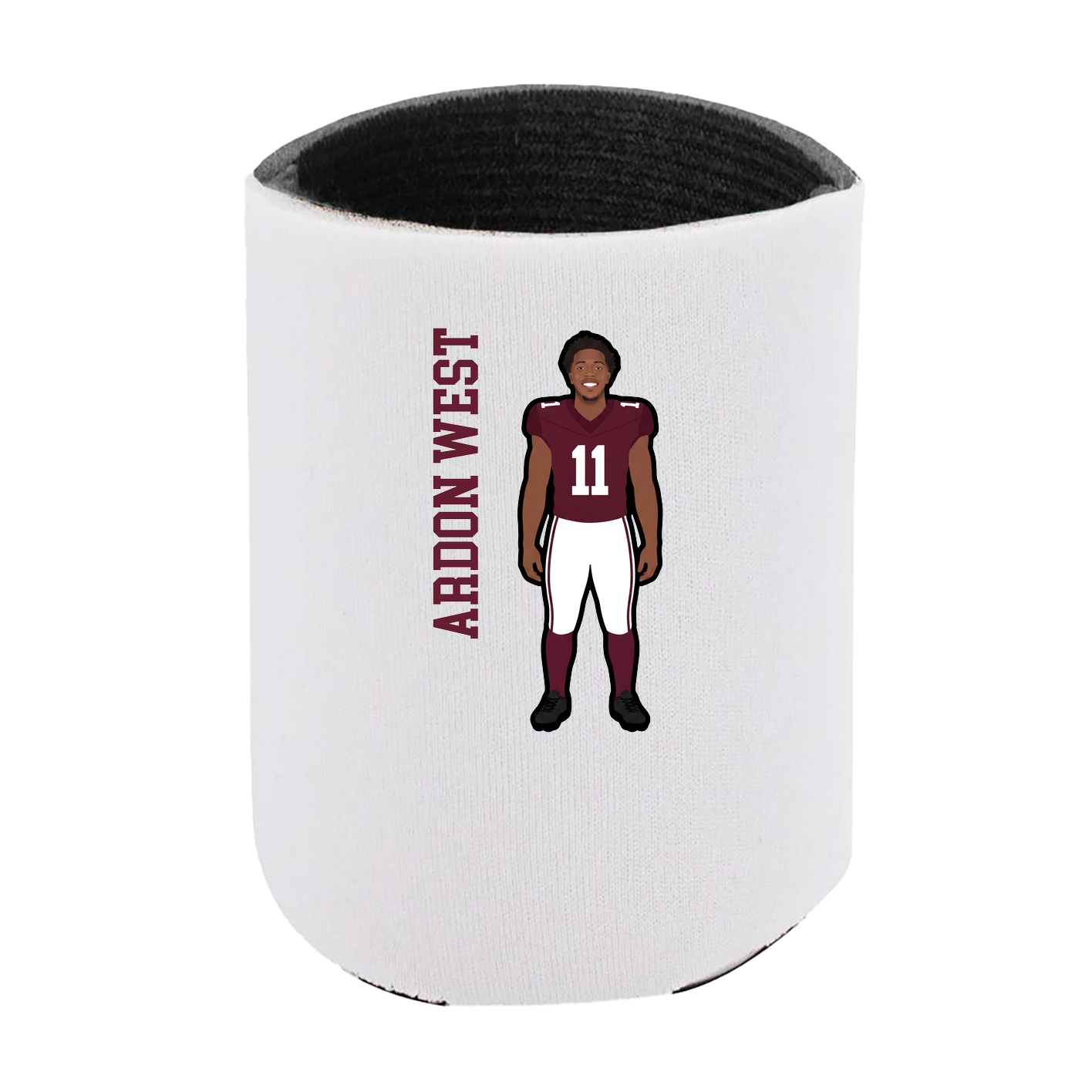 Can Holder — Name Vertical in White