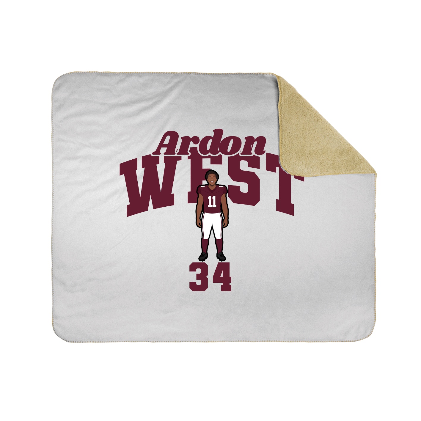 Throw Blanket — Signature Arch in White