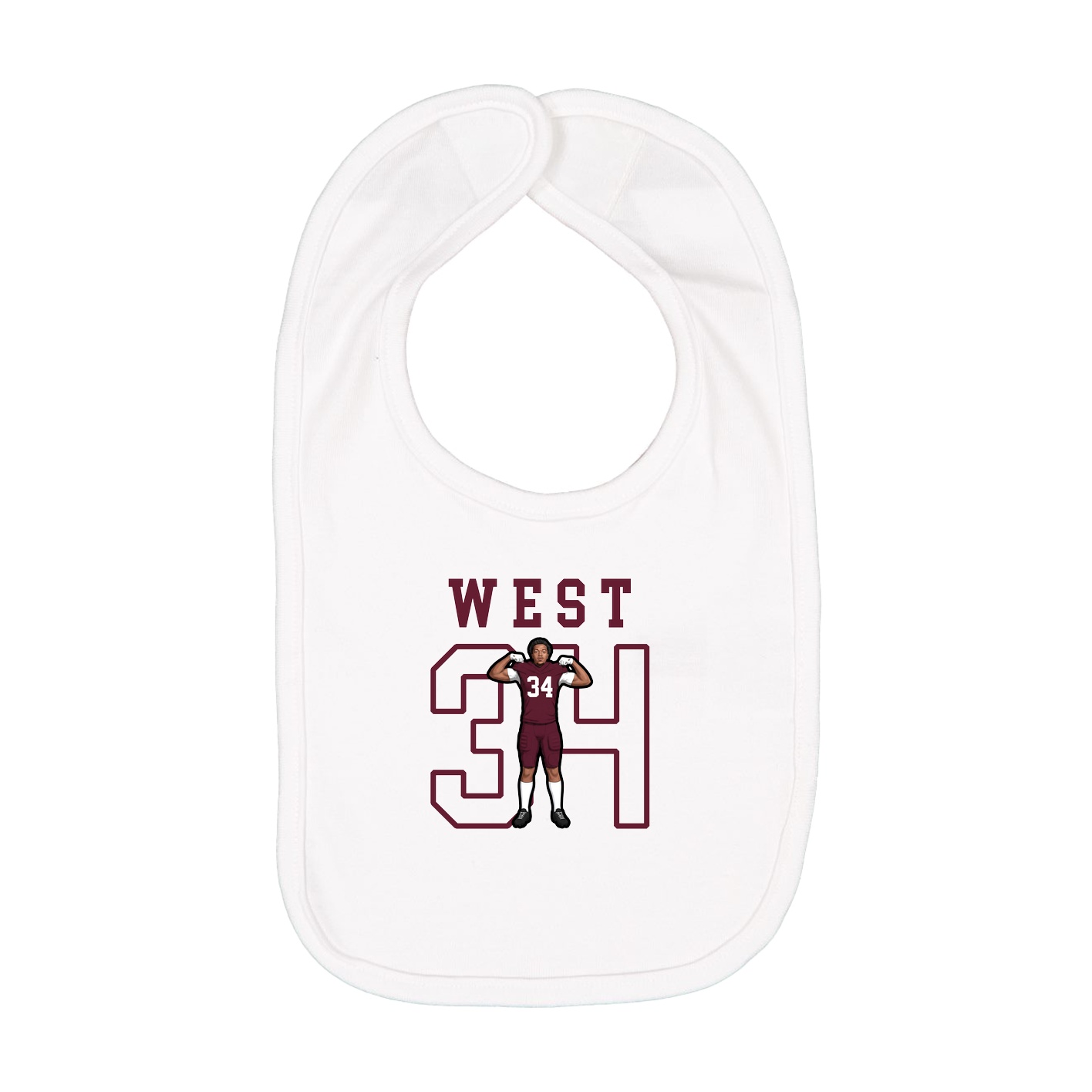 Infant Bib — Shirsey in White