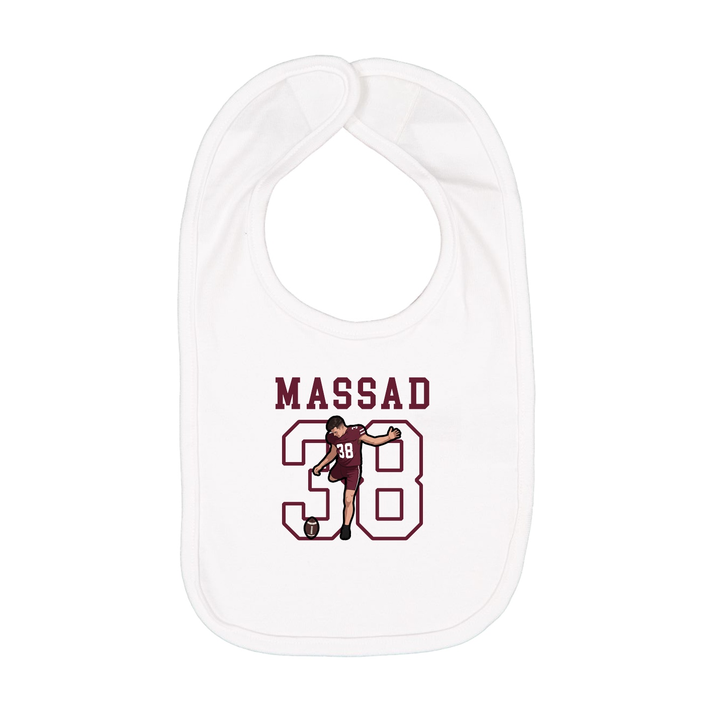 Infant Bib — Shirsey in White