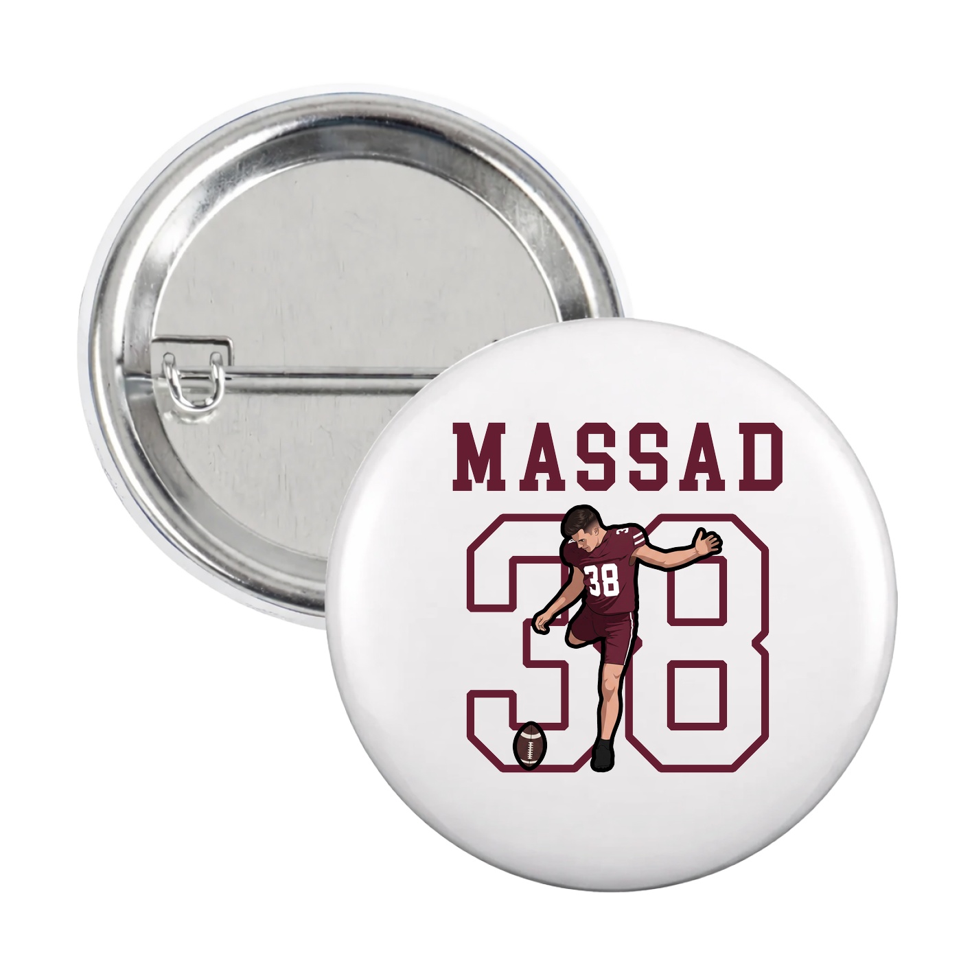 Game Day Button — Shirsey in White