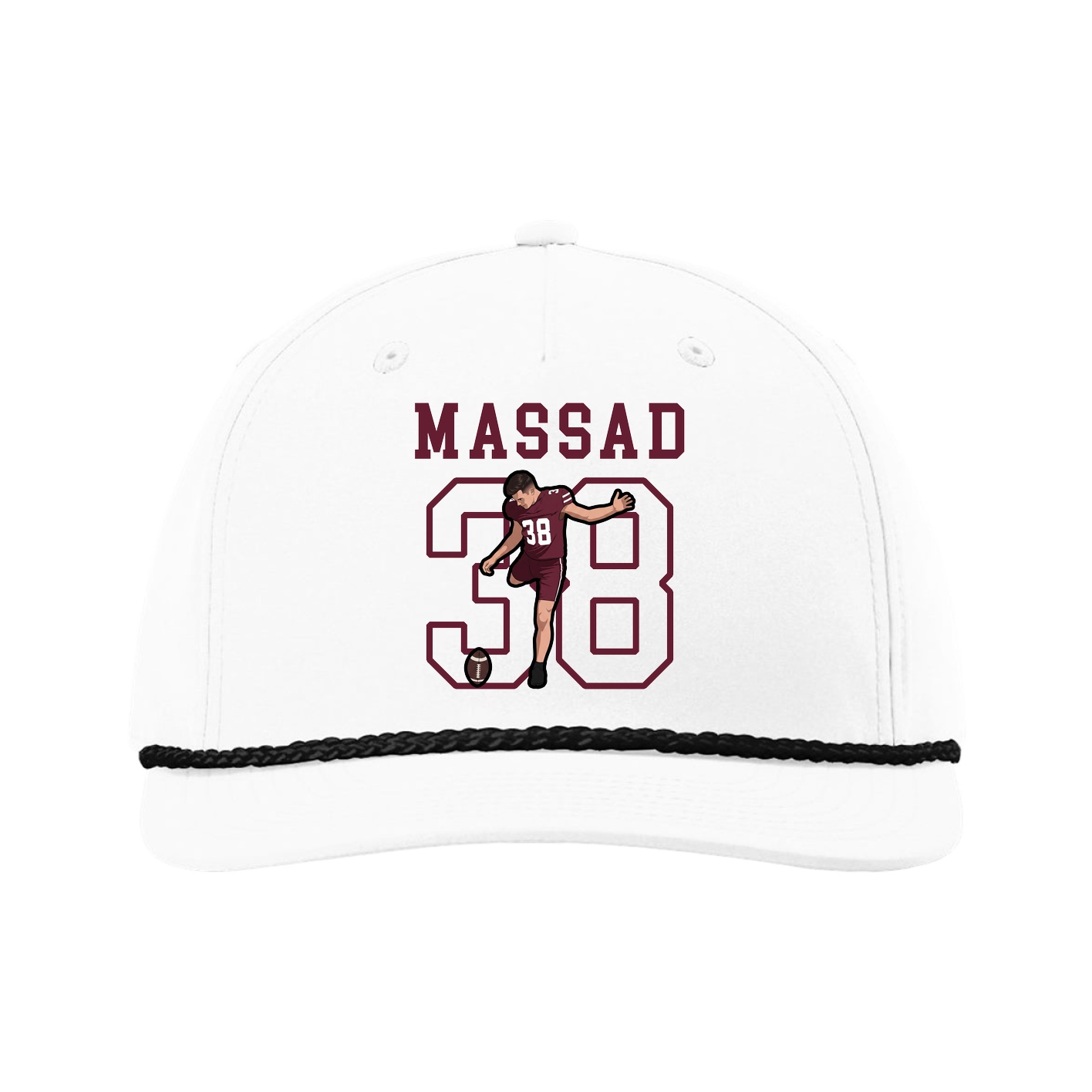 Five-Panel Classic Rope Cap — Shirsey in White