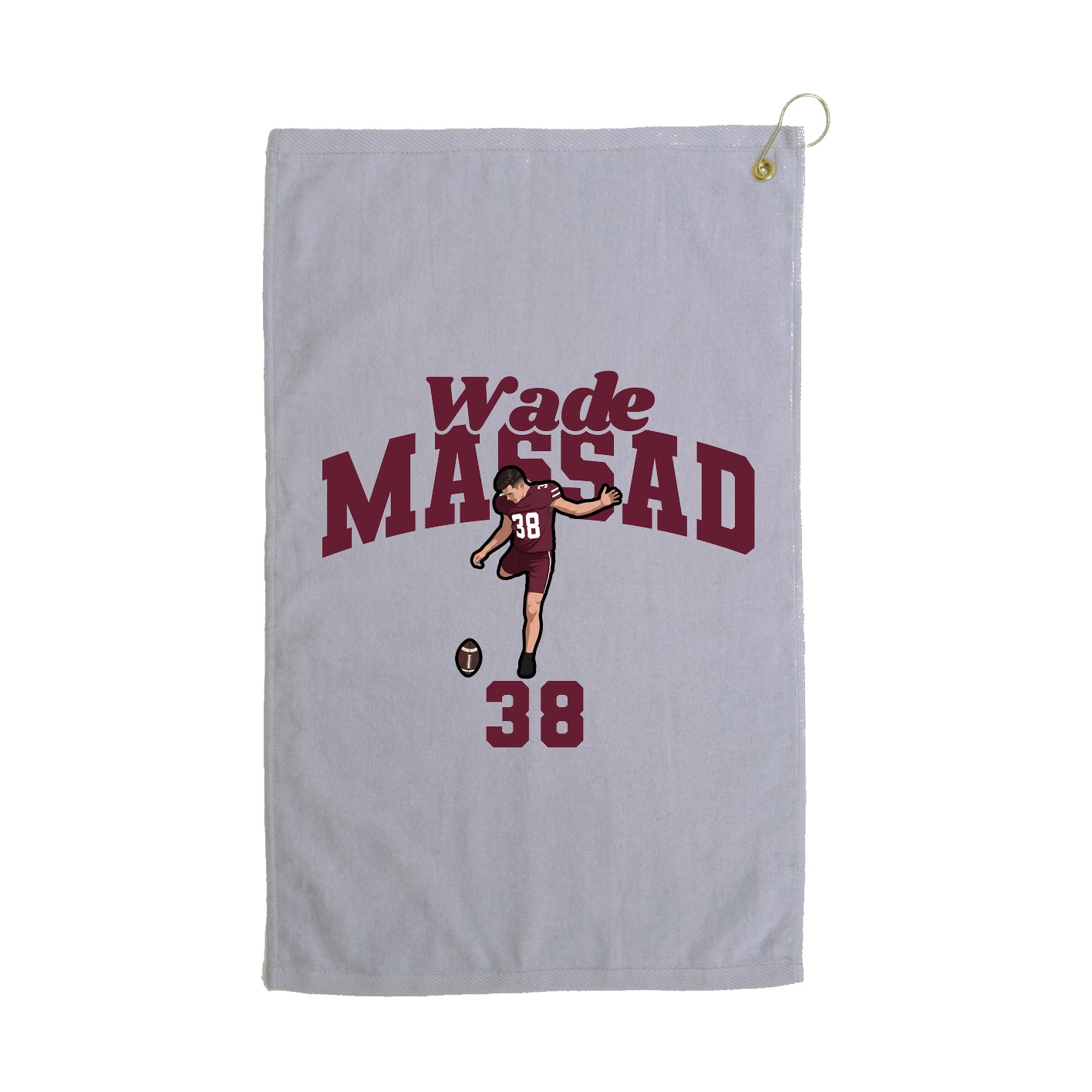 Golf Towel — Signature Arch in Grey