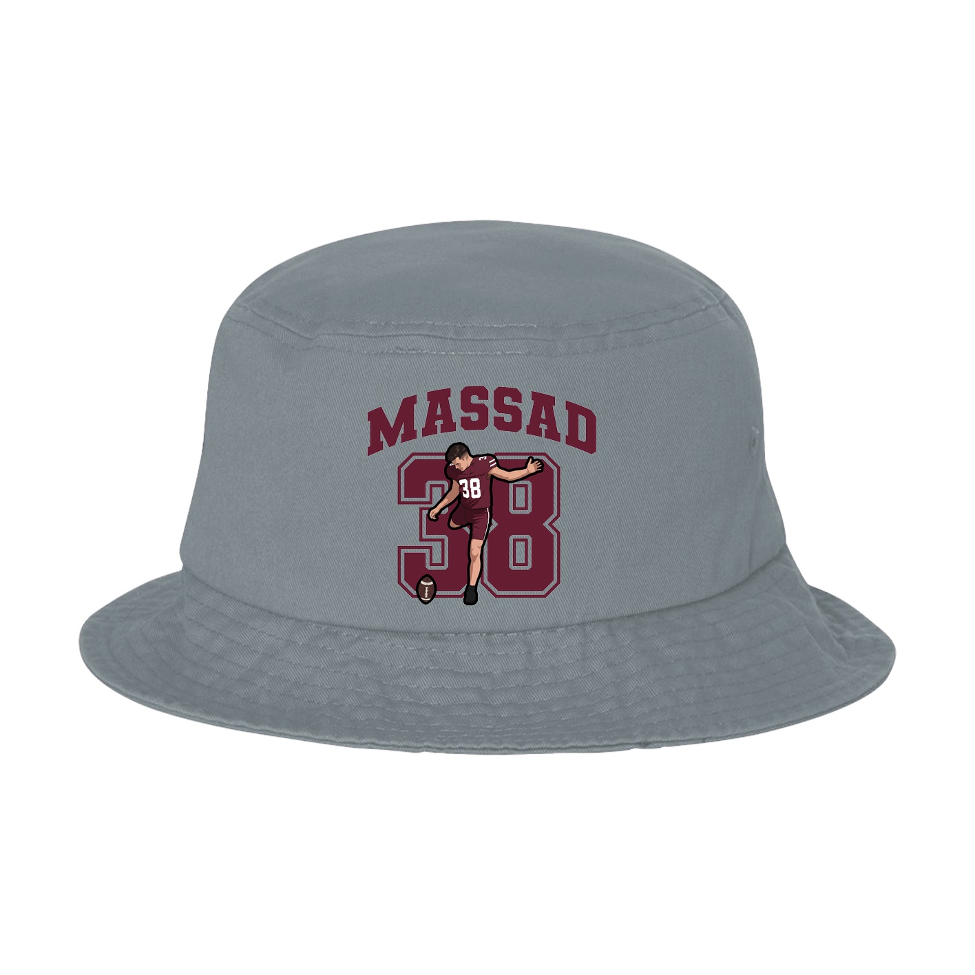 Bucket Cap — Number in Grey