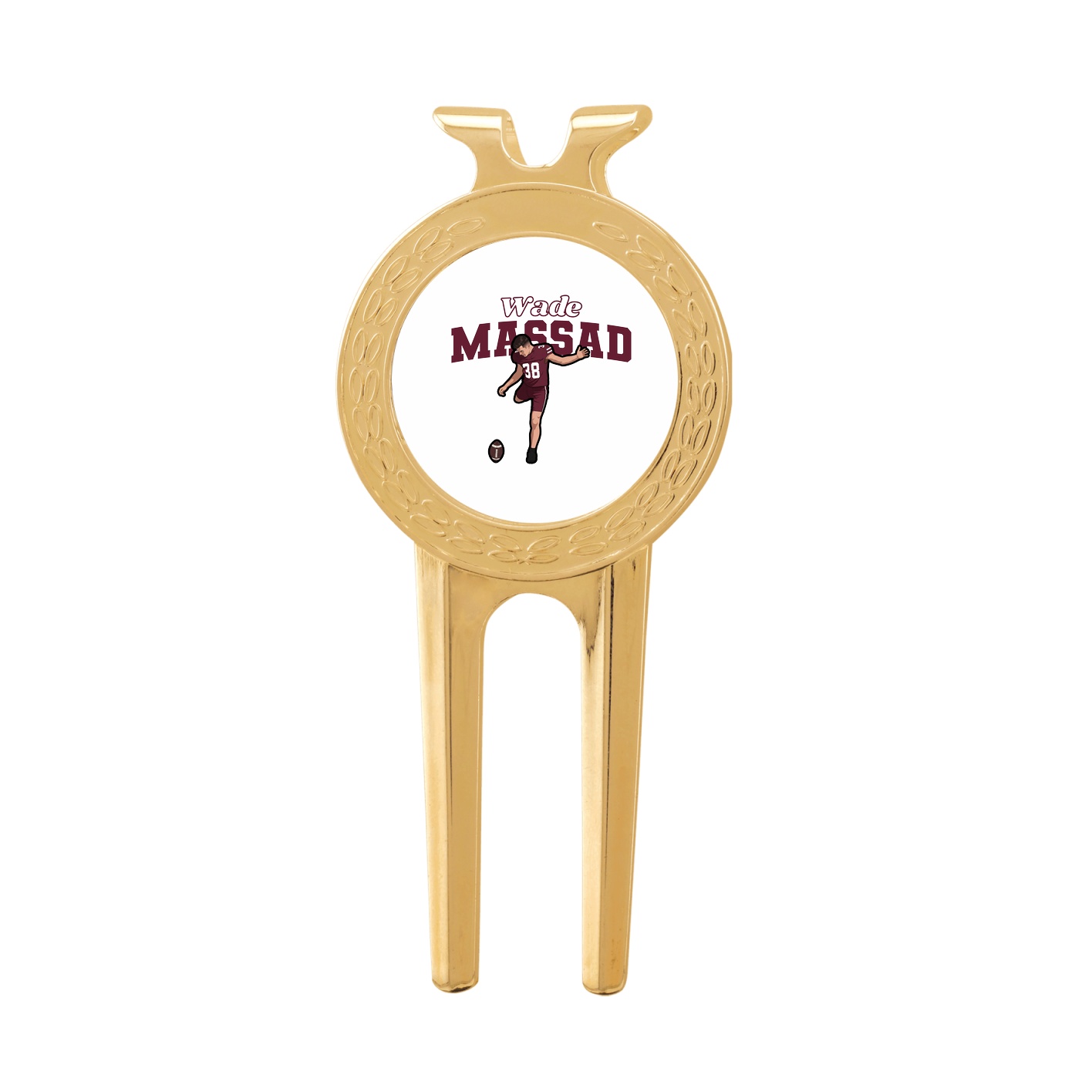 Divot Tool with Ball Marker — Name Arch in Classic