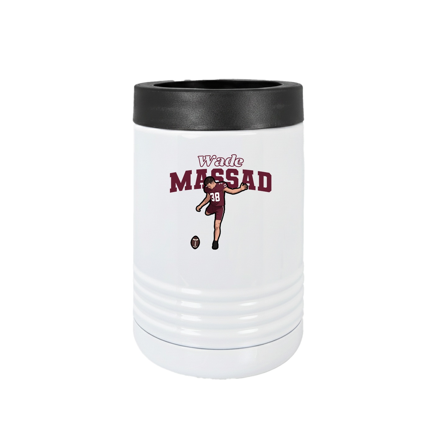 Beverage Holder — Name Arch in White