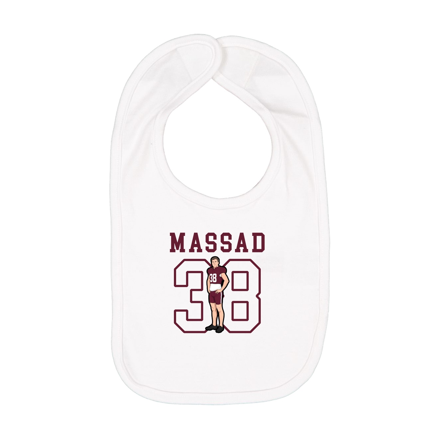 Infant Bib — Shirsey in White