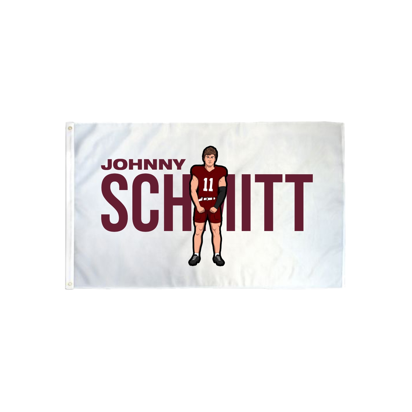 3x5 Flag — Player Name in Classic