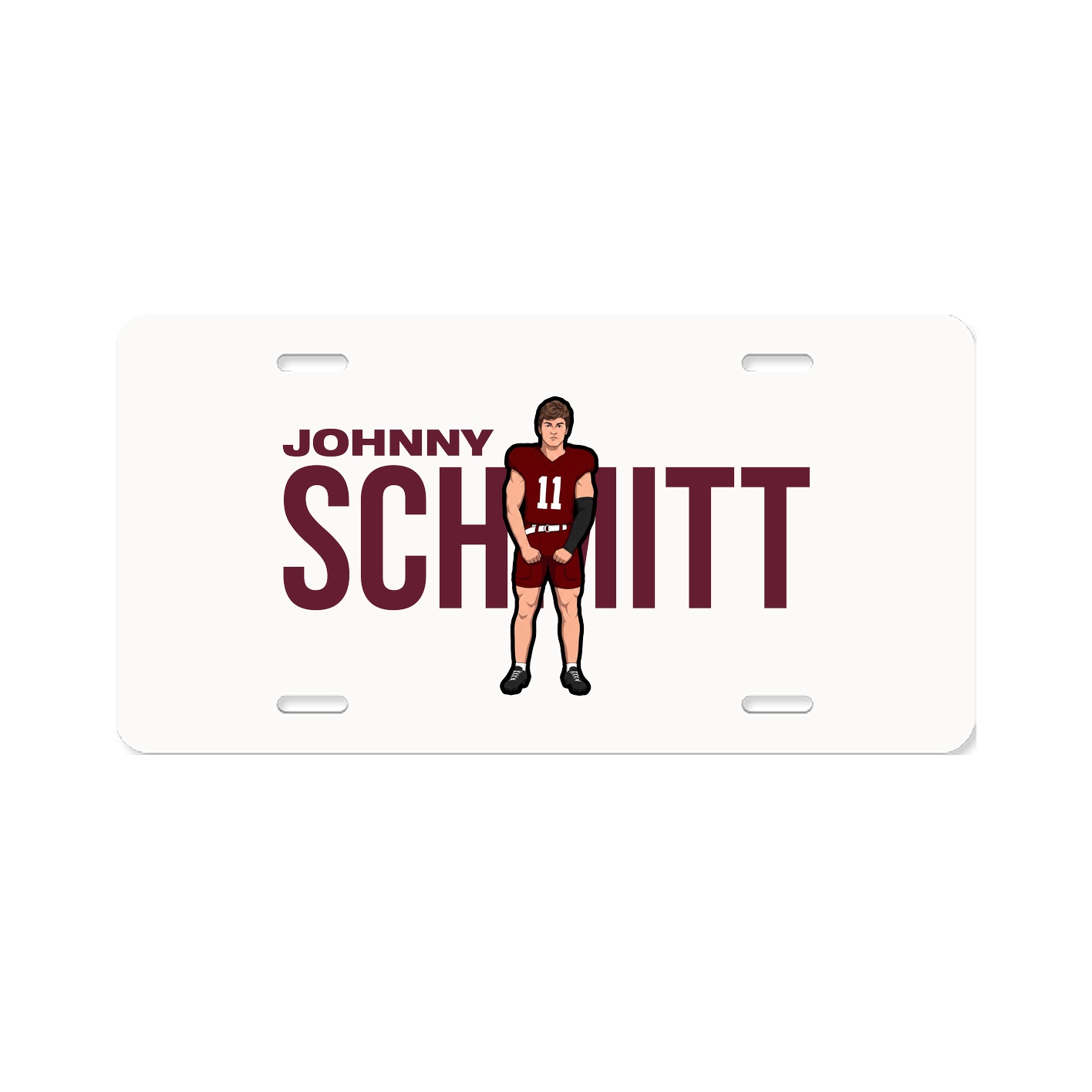 License Plate — Player Name in Classic