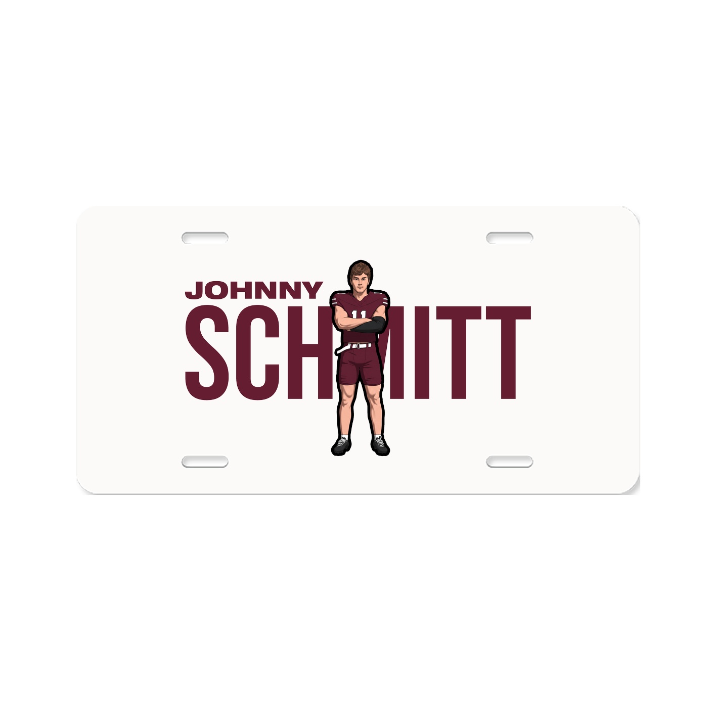 License Plate — Player Name in Classic