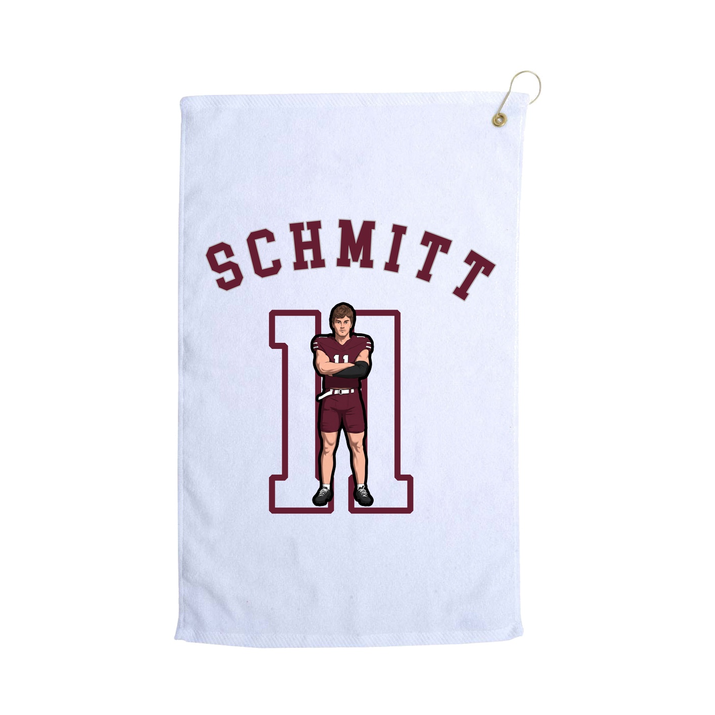 Golf Towel — Shirsey Arch in White