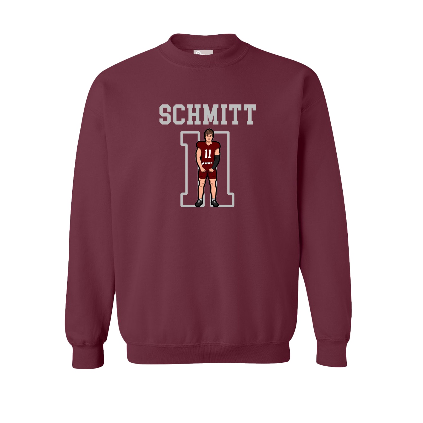 Fleece Crew — Shirsey in Maroon