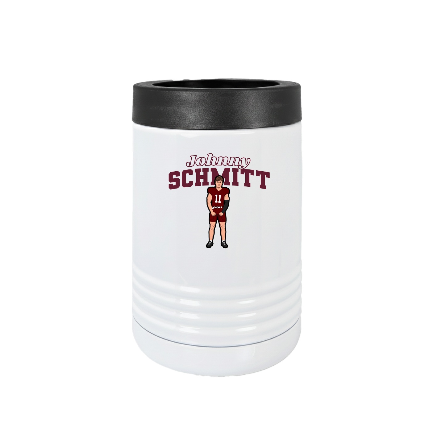 Beverage Holder — Name Arch in White