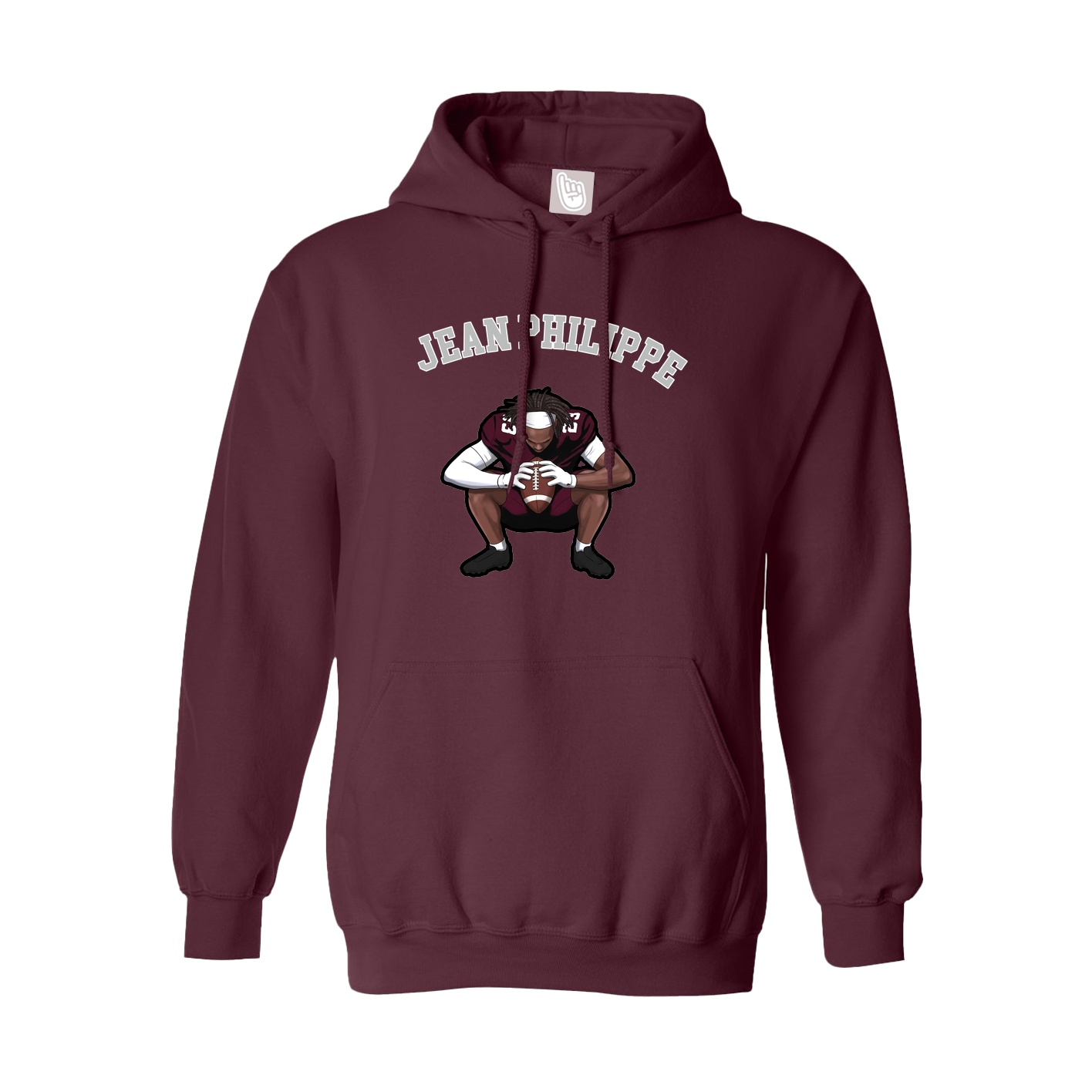 Youth Hoodie — Shirsey Arch in Maroon