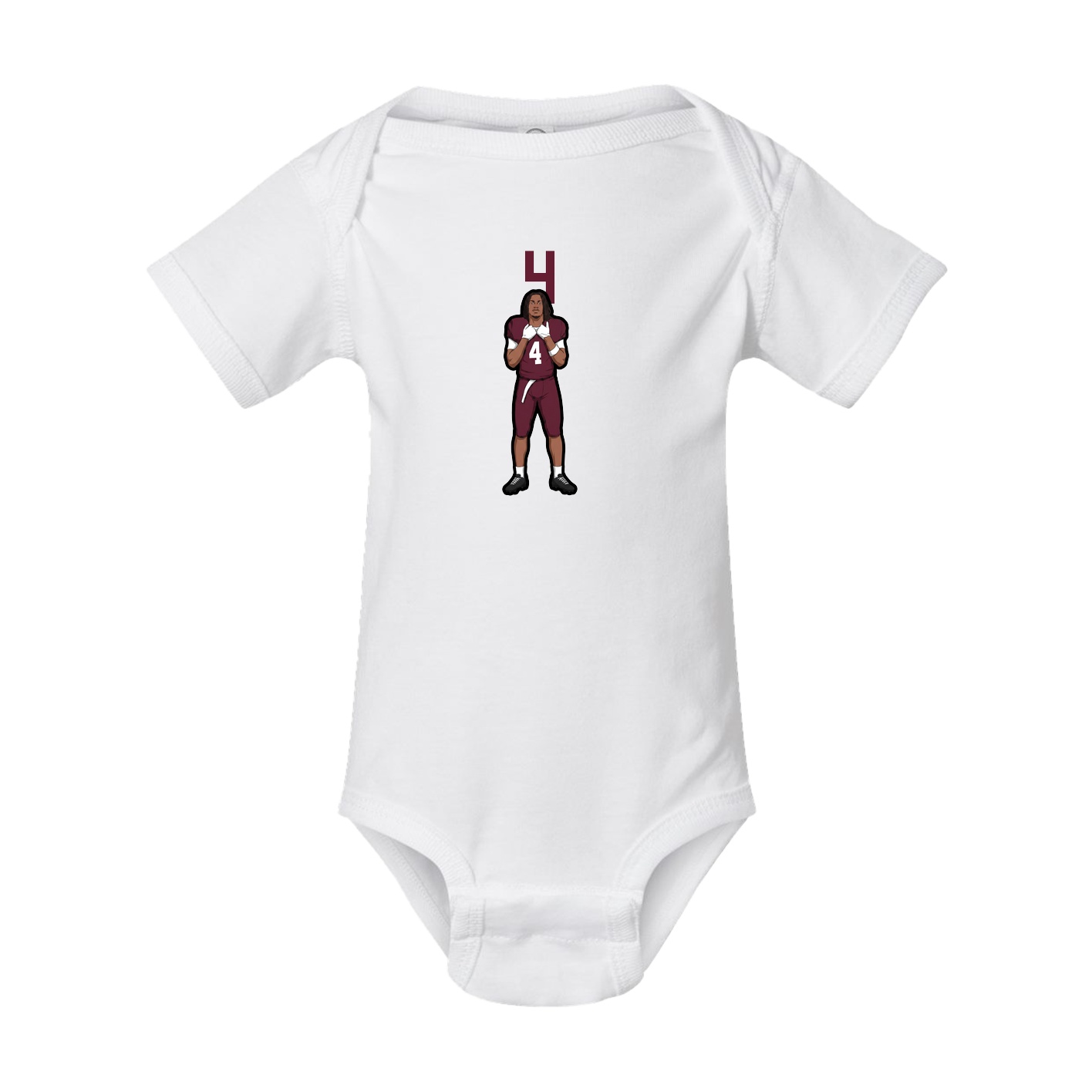 Baby Onesie — Number Top in White