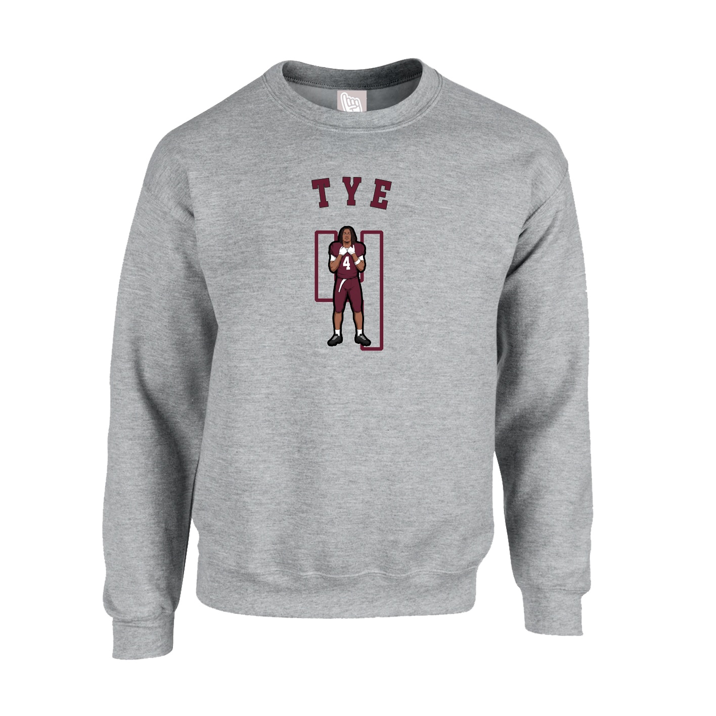 Fleece Crew — Shirsey Arch in Grey