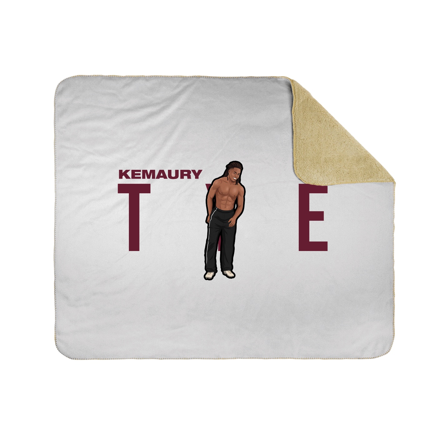 Throw Blanket — Player Name in White