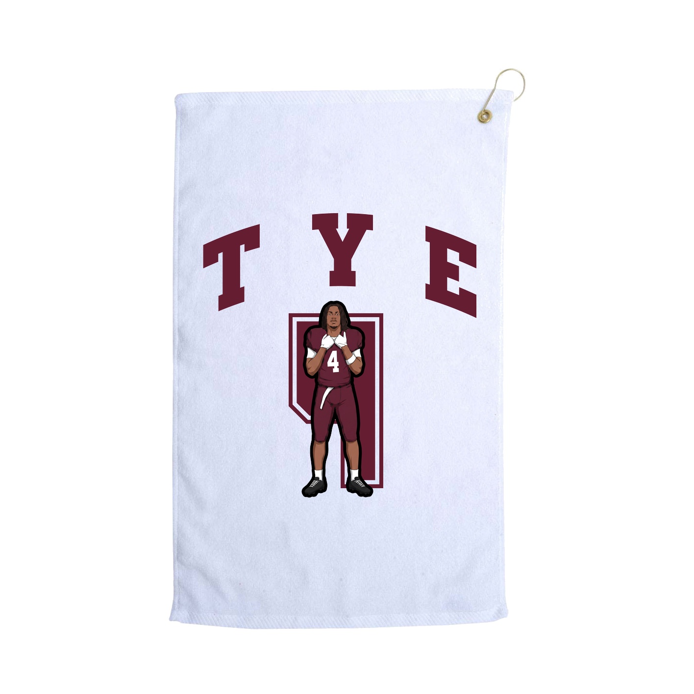 Golf Towel — Number in White