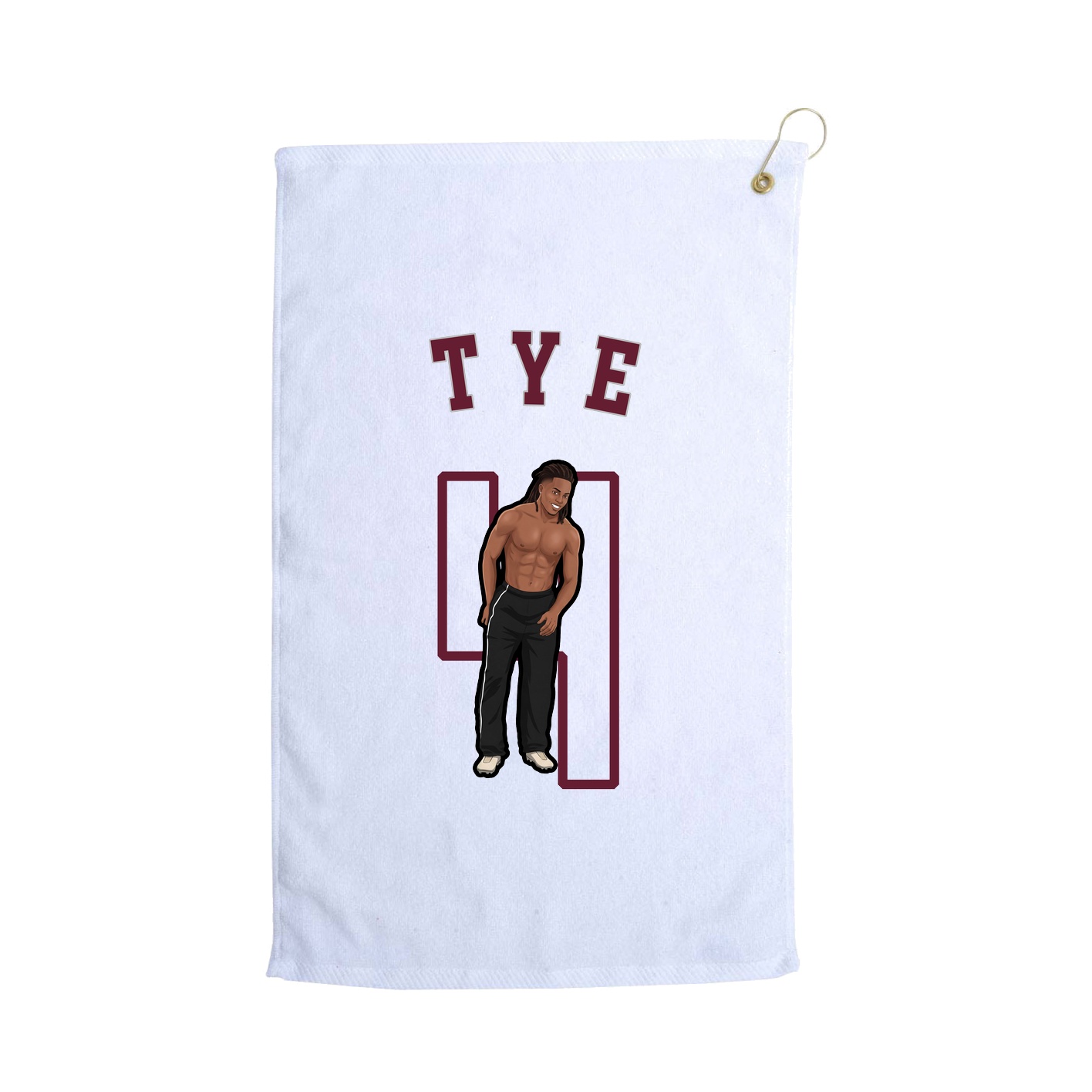 Golf Towel — Shirsey Arch in White
