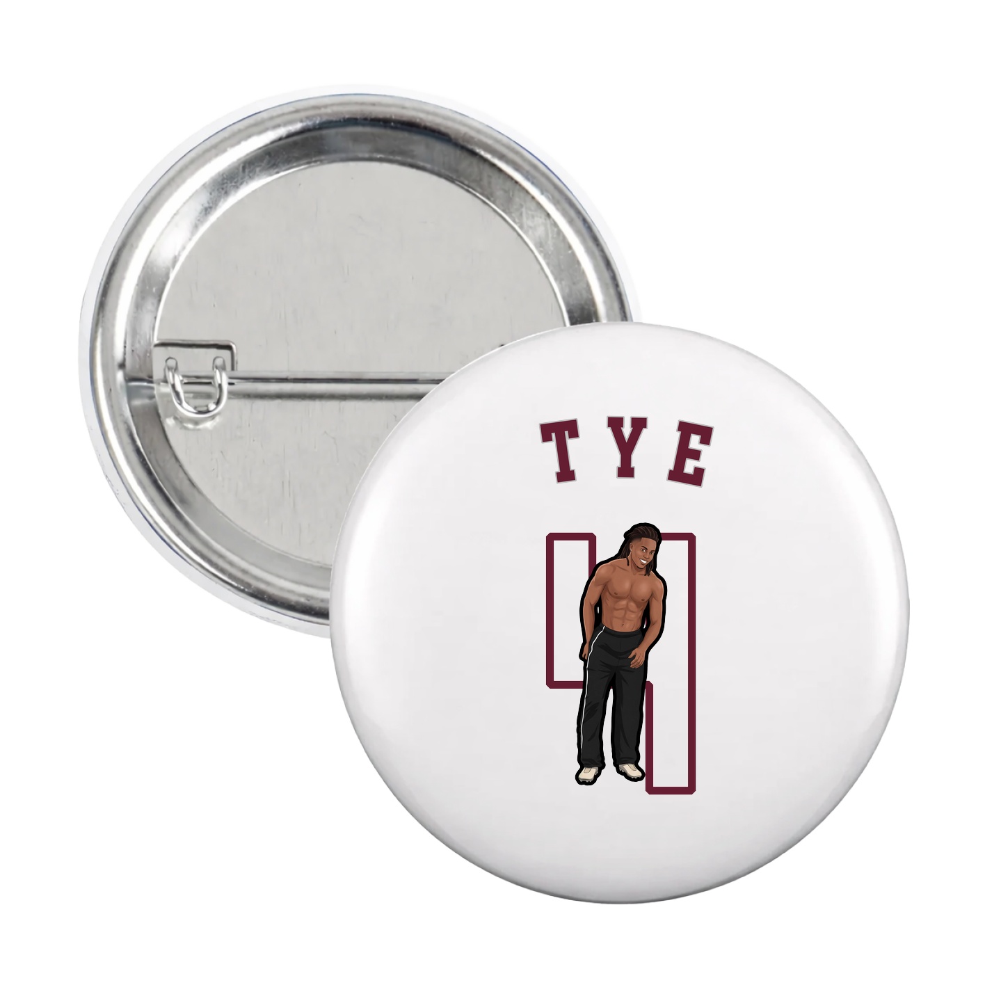Game Day Button — Shirsey Arch in White