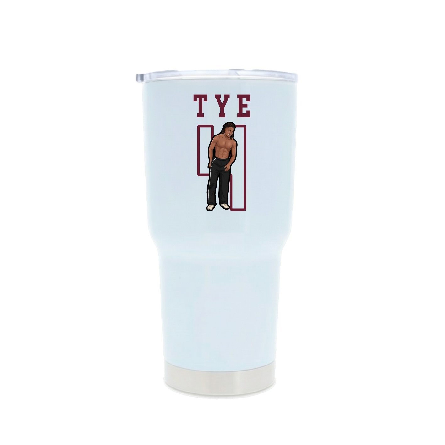 30oz Stainless Steel Tumbler — Shirsey in White