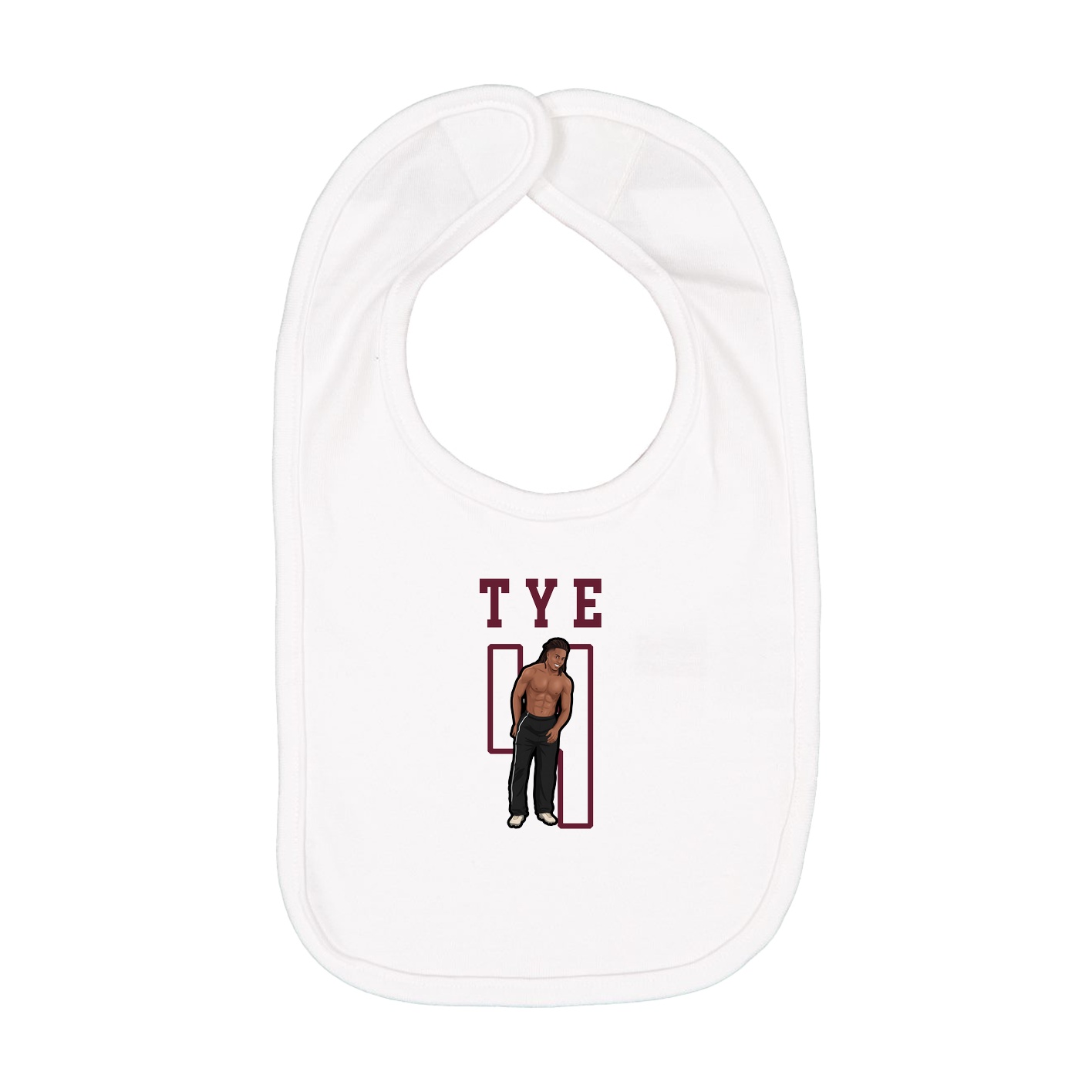 Infant Bib — Shirsey in White