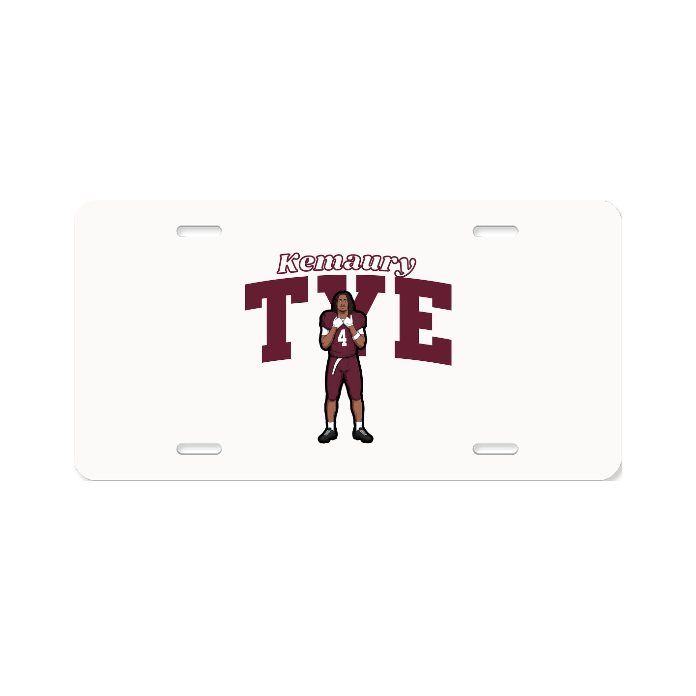 License Plate — Name Arch in Classic