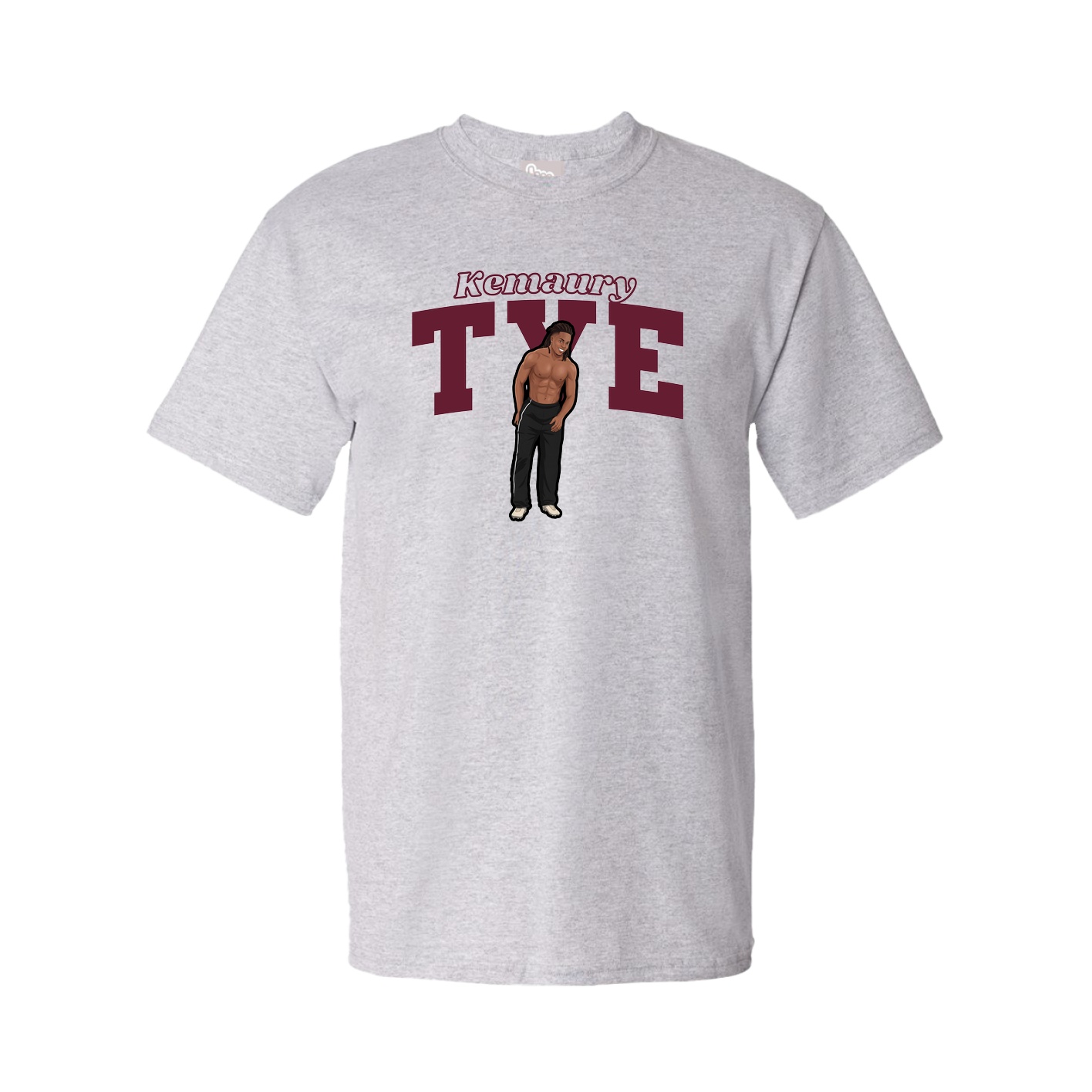 Youth Tee — Name Arch in Grey