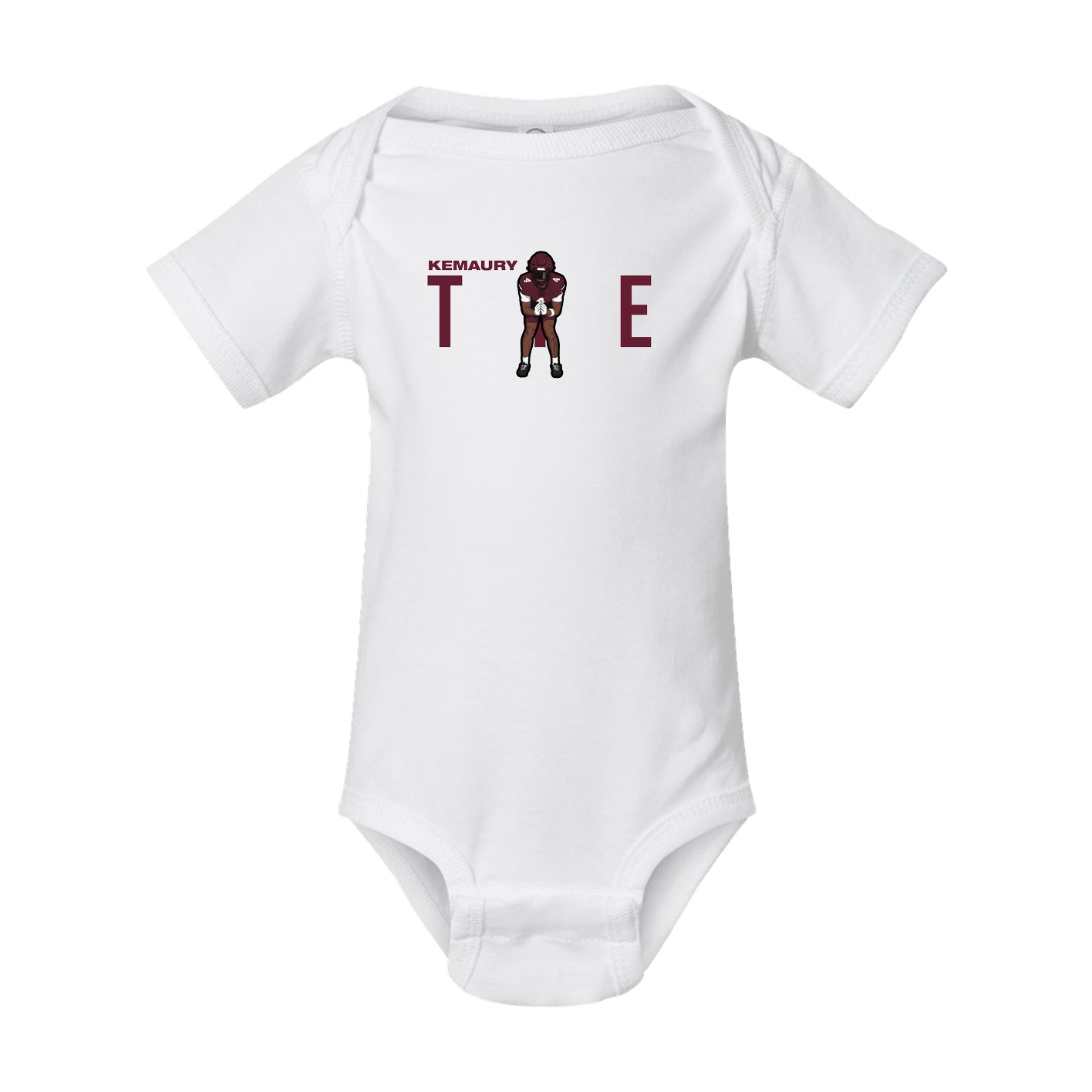 Baby Onesie — Player Name in White