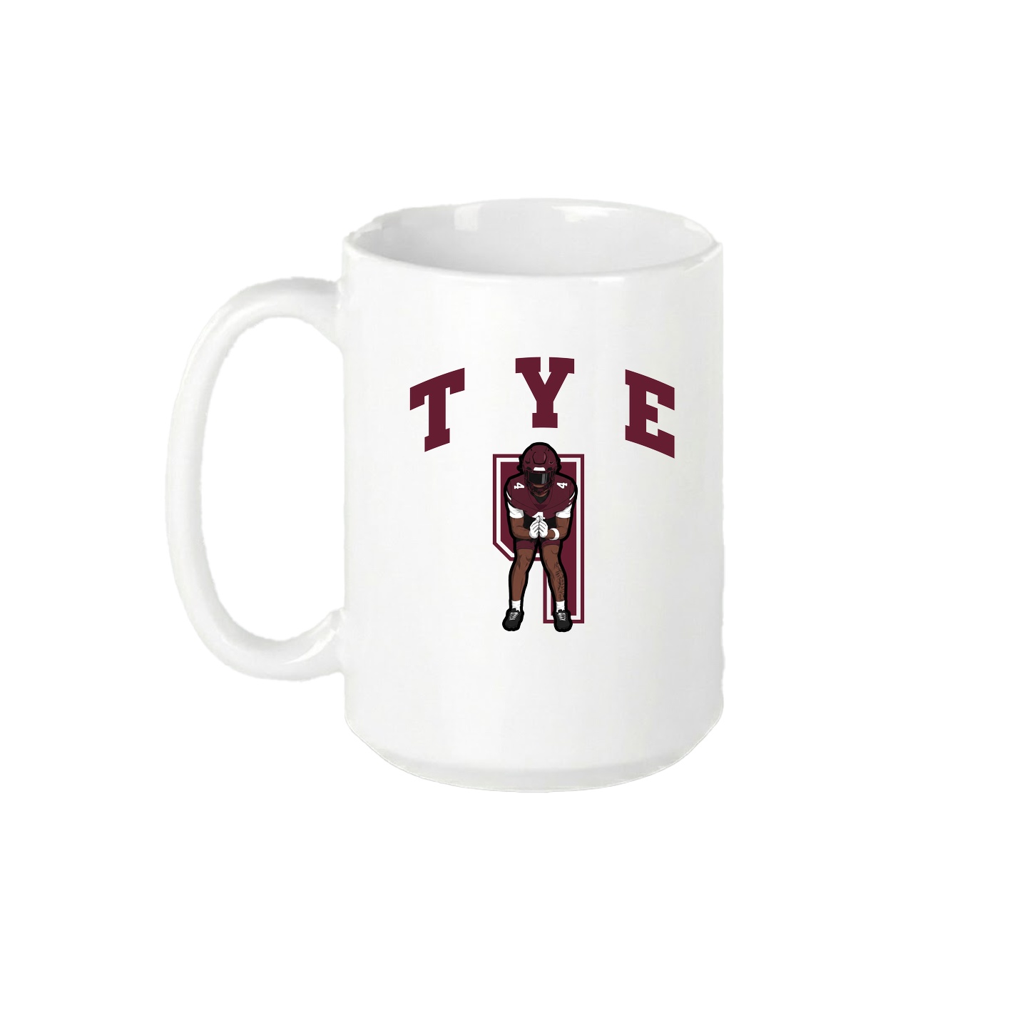 15oz Coffee Mug — Number in White
