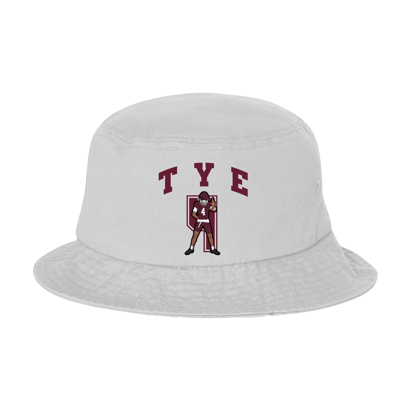 Bucket Cap — Number in White