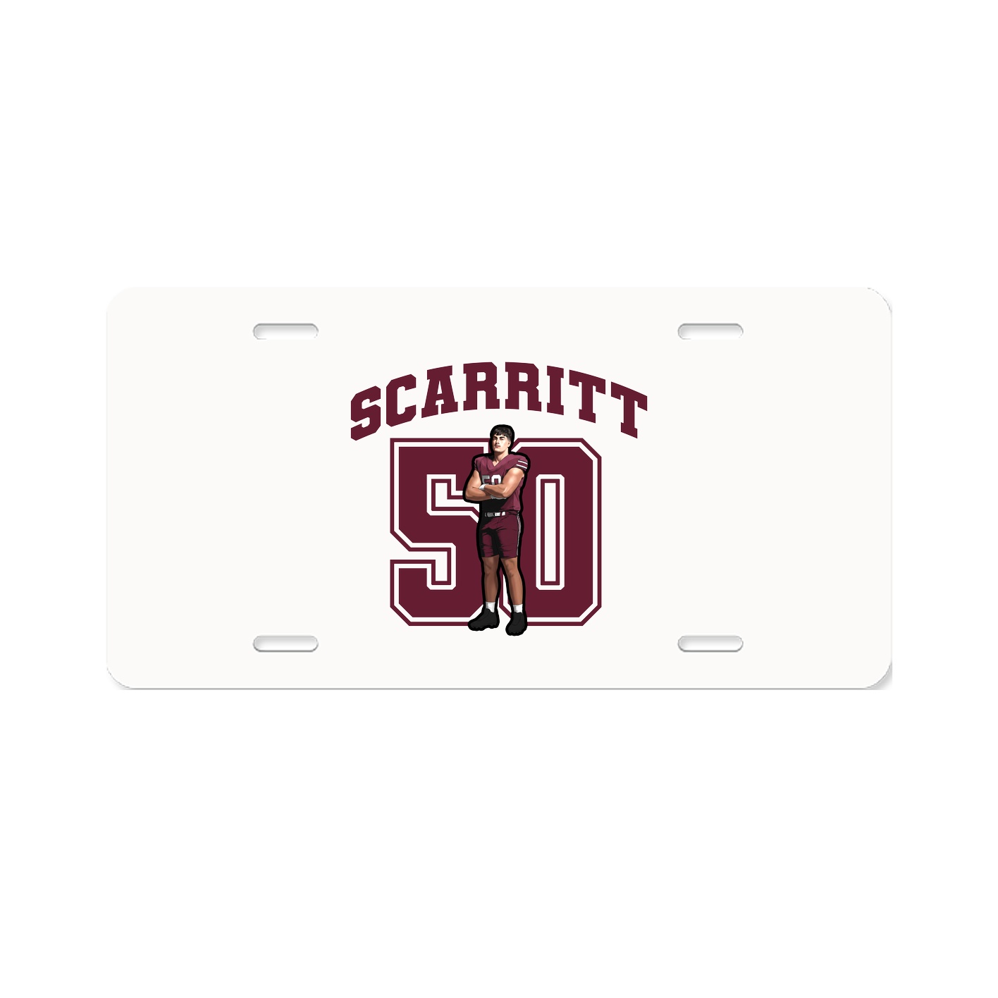 License Plate — Number in Classic