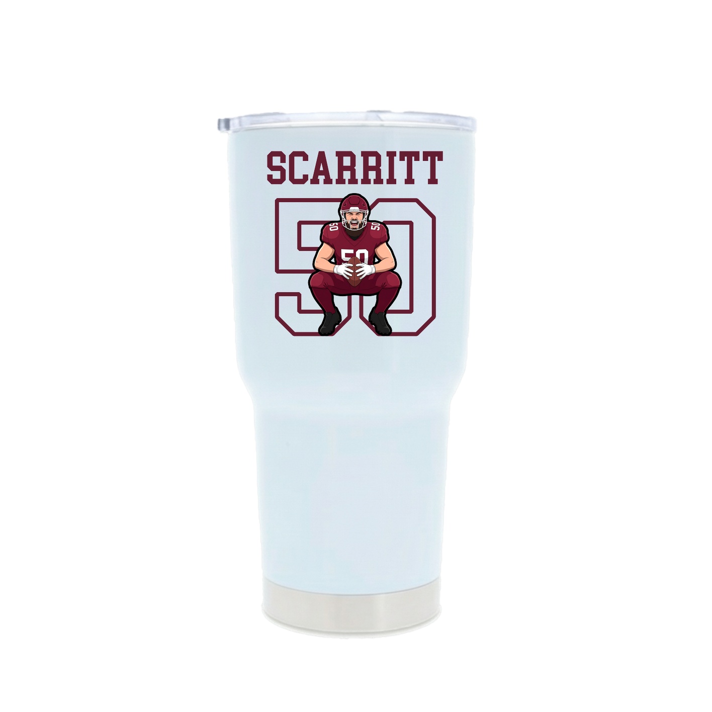 30oz Stainless Steel Tumbler — Shirsey in White