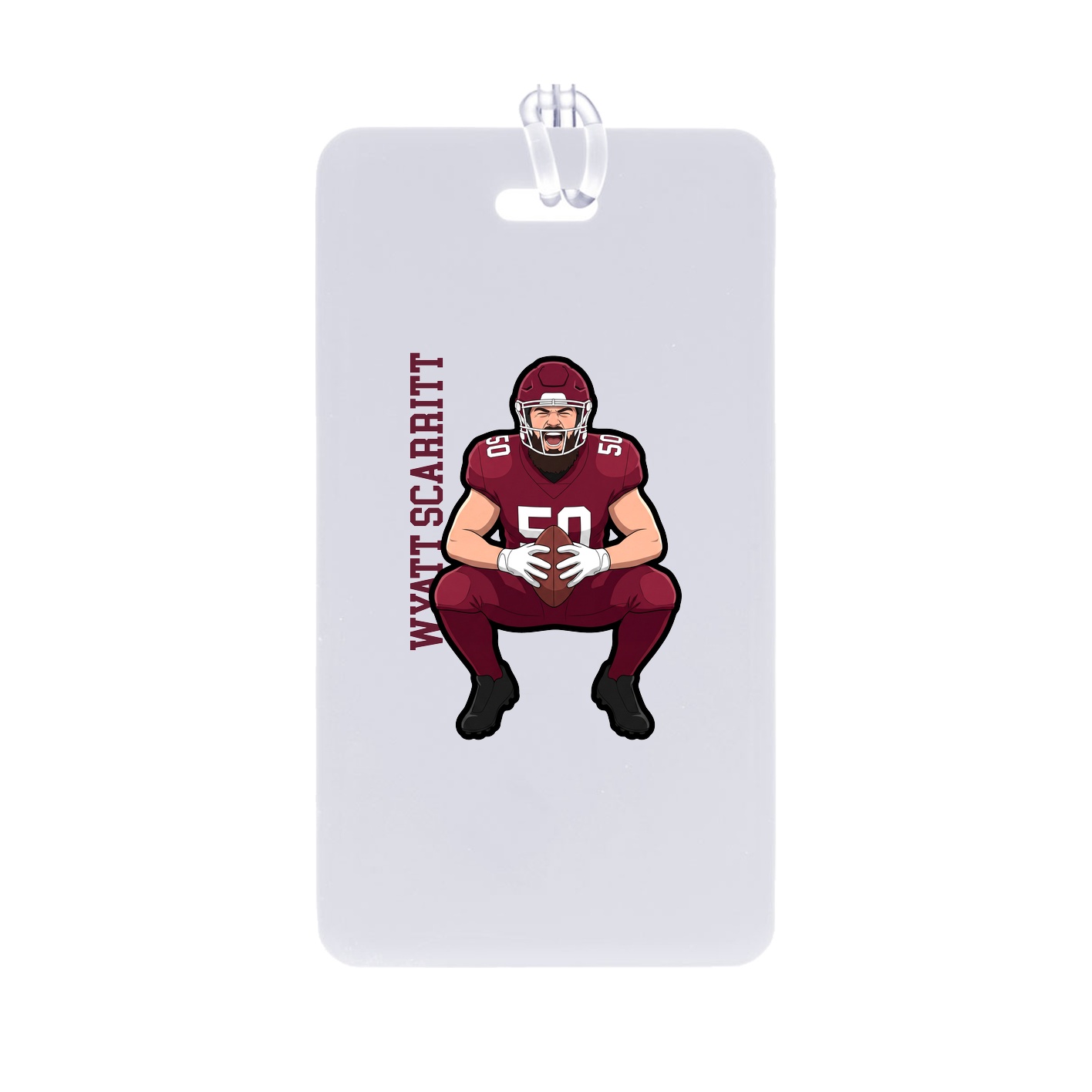 Bag Tag — Name Vertical in Classic
