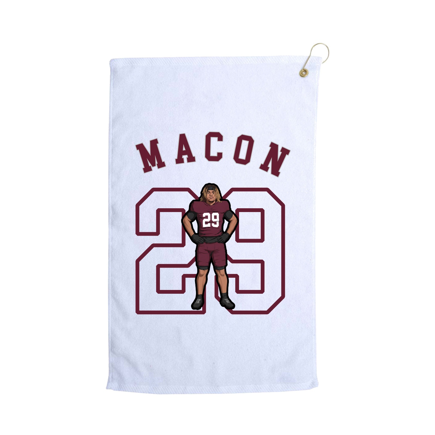 Golf Towel — Shirsey Arch in White