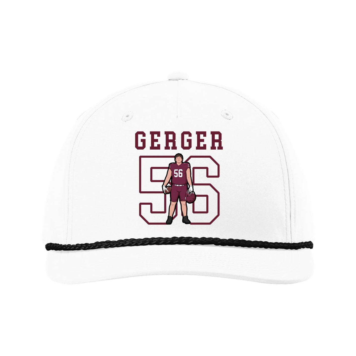 Five-Panel Classic Rope Cap — Shirsey in White