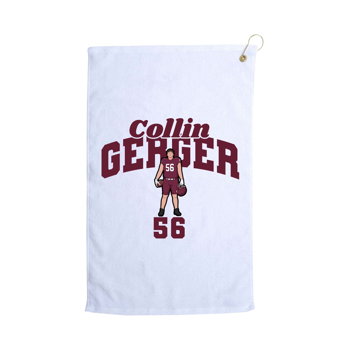 Golf Towel — Signature Arch in White