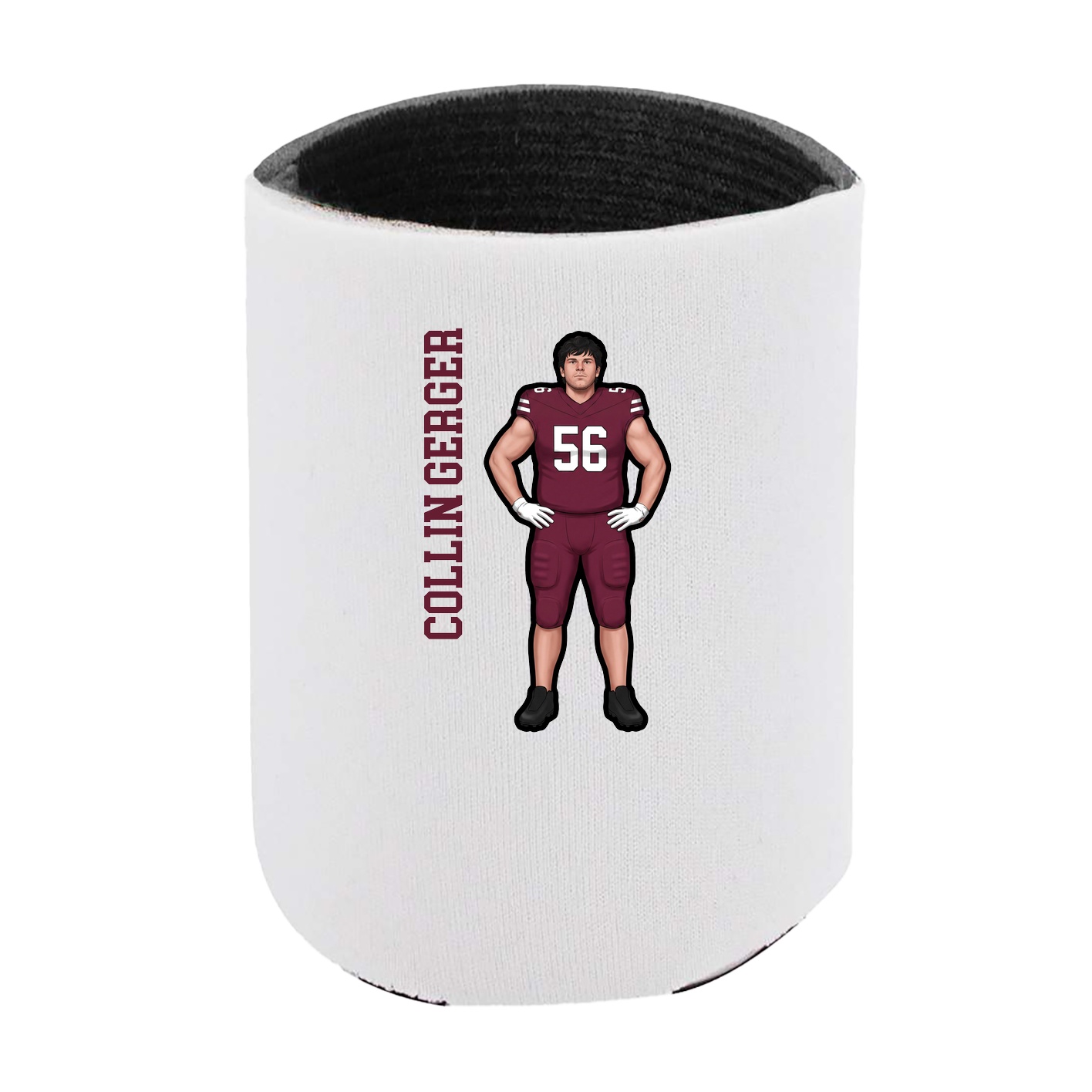 Can Holder — Name Vertical in White