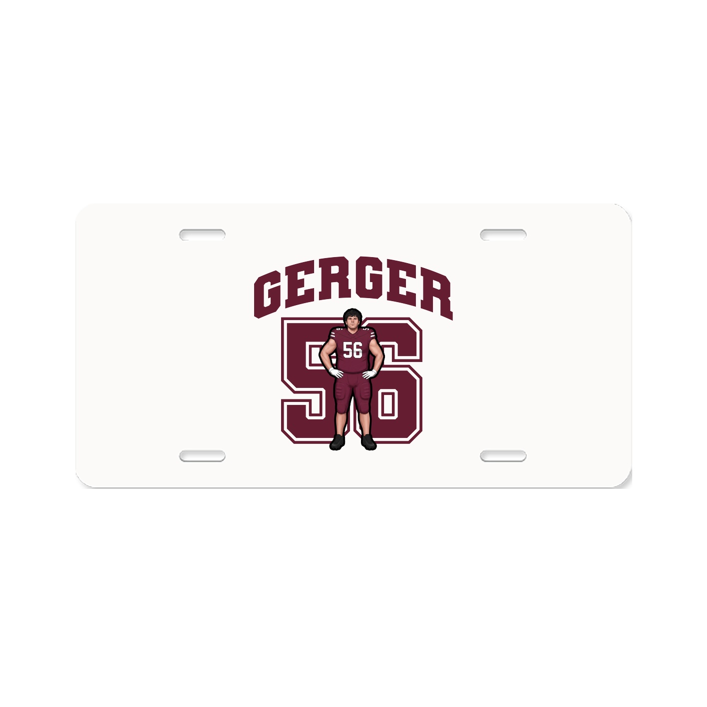 License Plate — Number in Classic