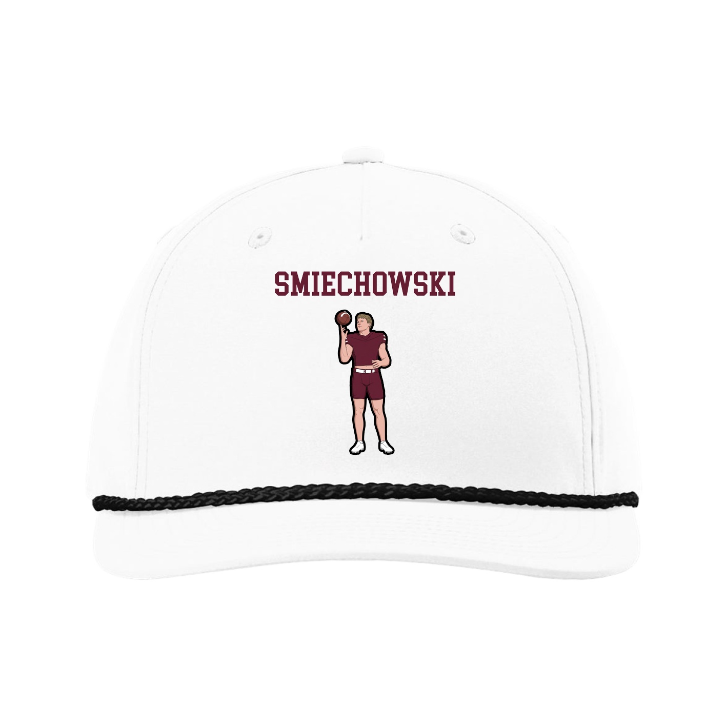 Five-Panel Classic Rope Cap — Shirsey in White