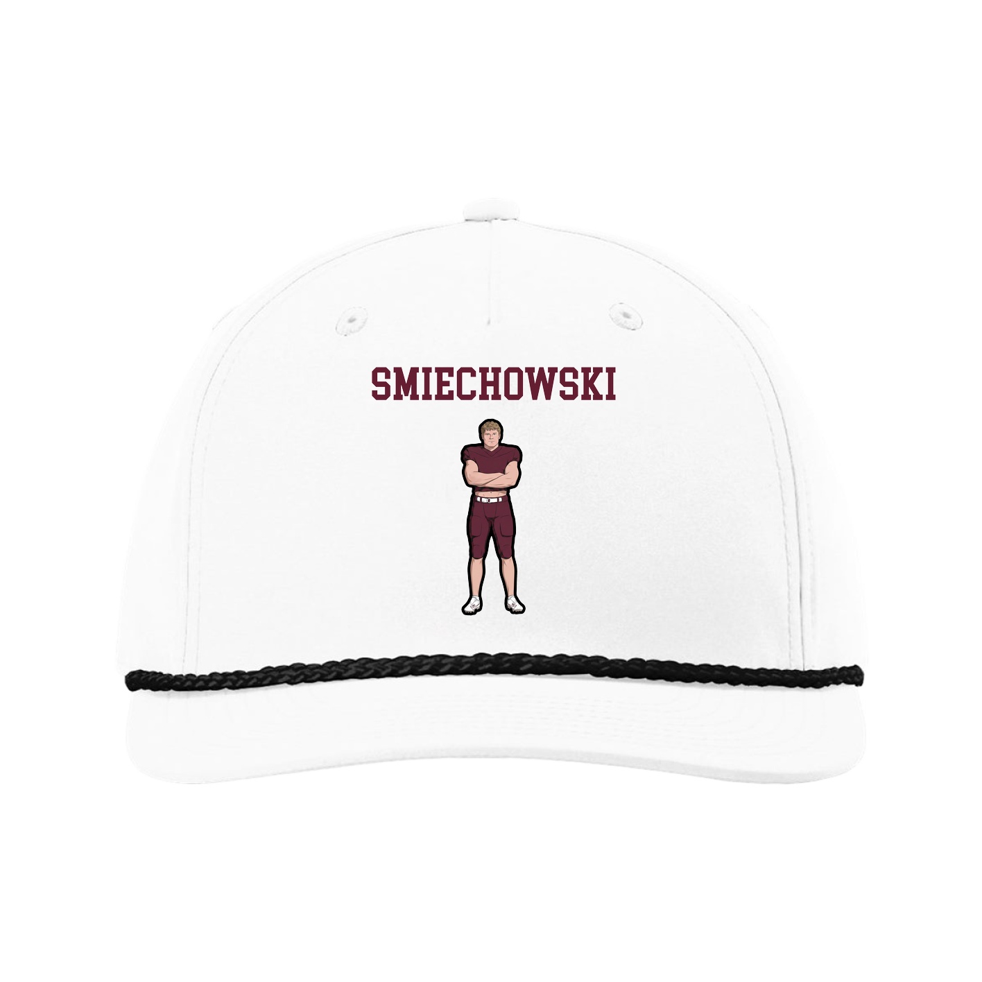 Five-Panel Classic Rope Cap — Shirsey in White