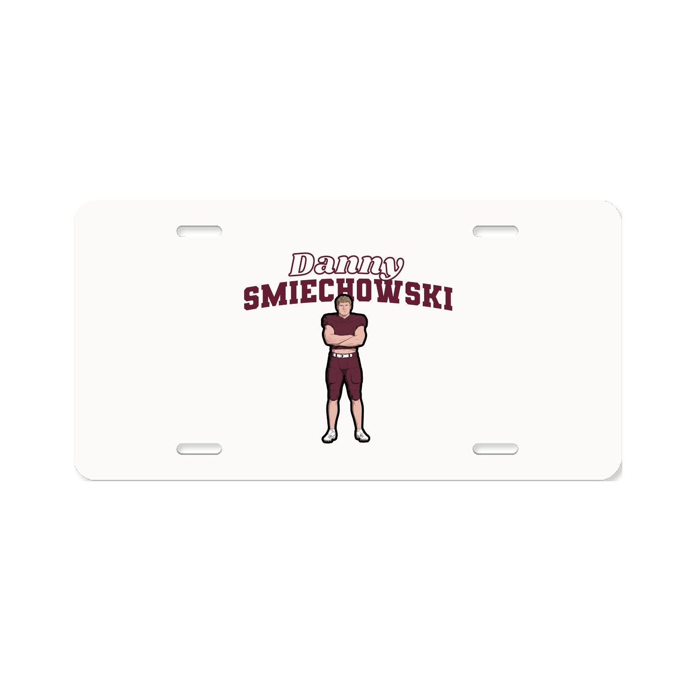 License Plate — Name Arch in Classic