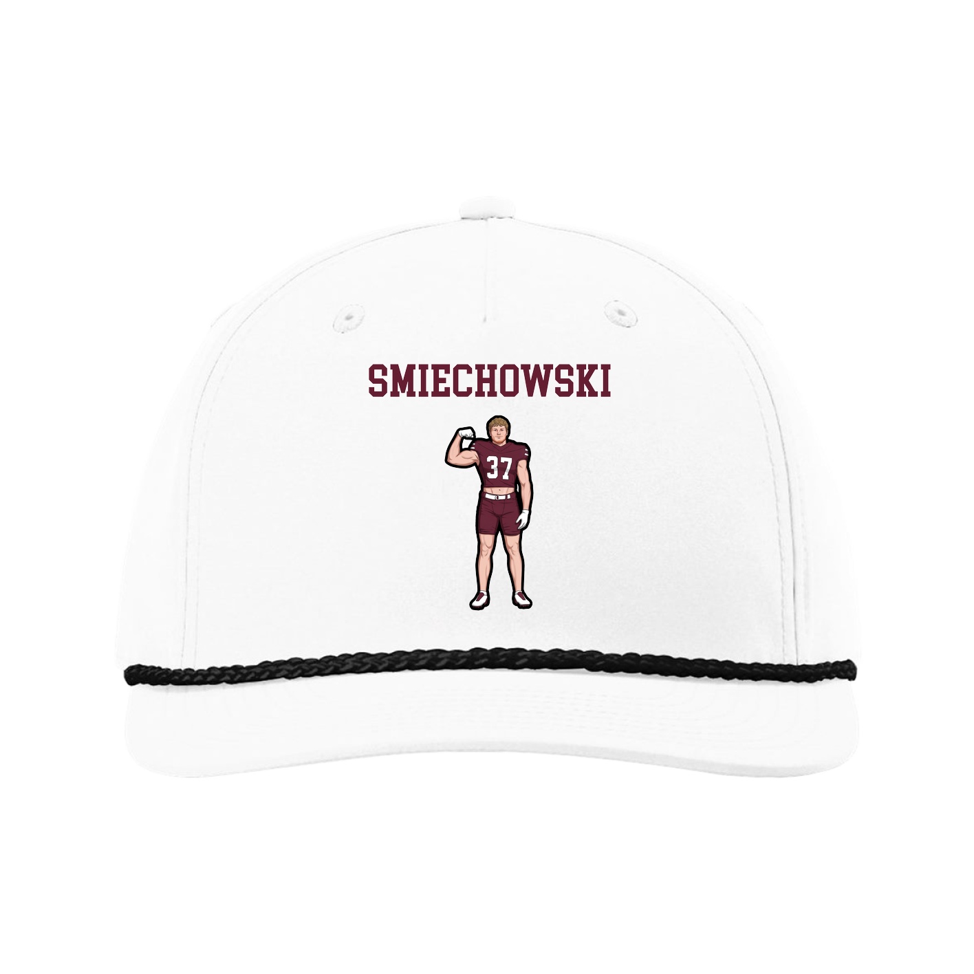 Five-Panel Classic Rope Cap — Shirsey in White