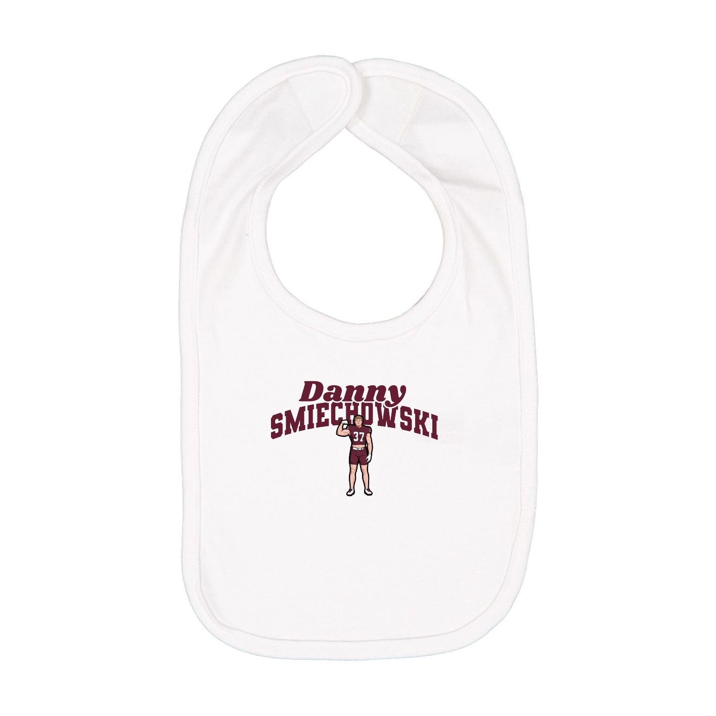 Infant Bib — Signature Arch in White
