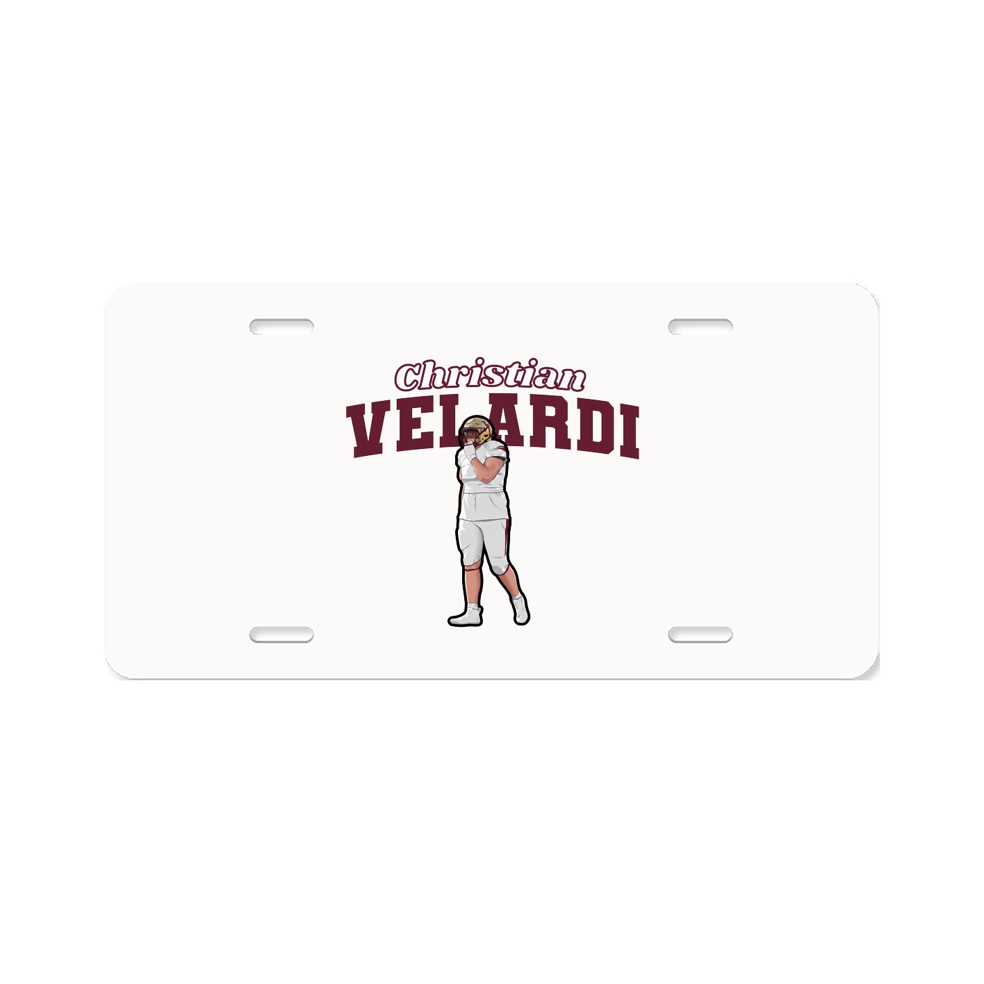 License Plate — Name Arch in Classic