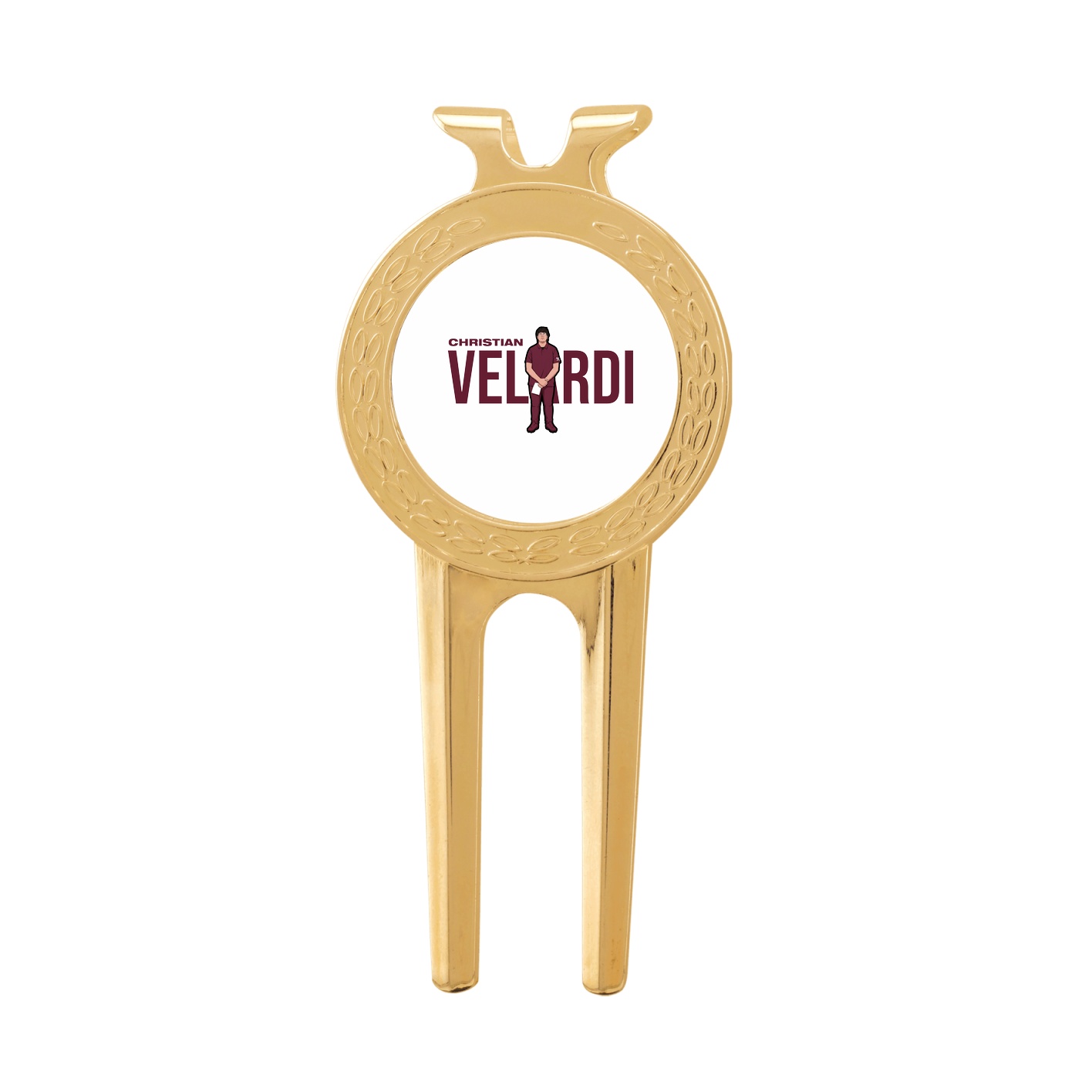 Divot Tool with Ball Marker — Player Name in Classic