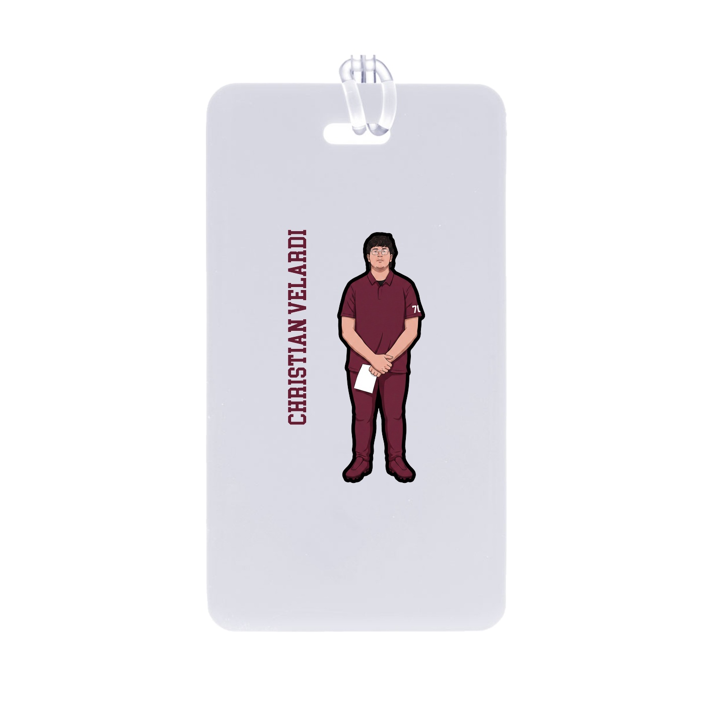 Bag Tag — Name Vertical in Classic