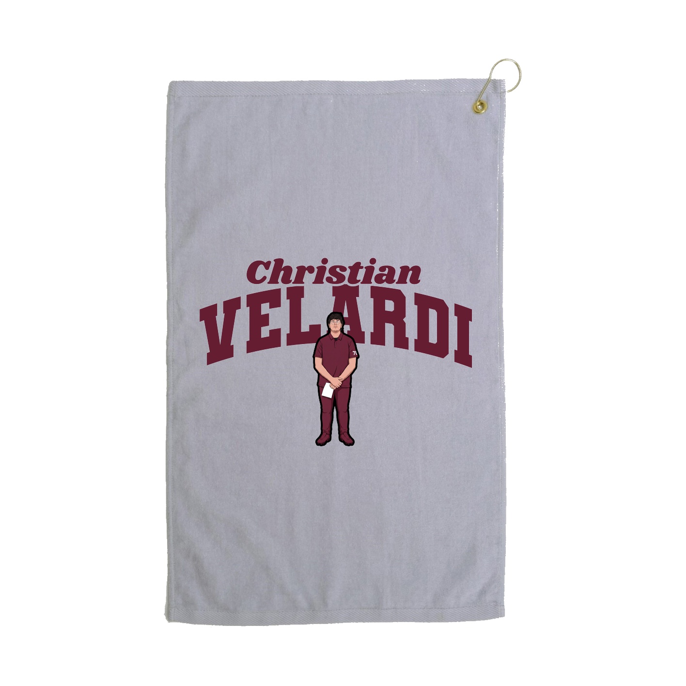 Golf Towel — Signature Arch in Grey