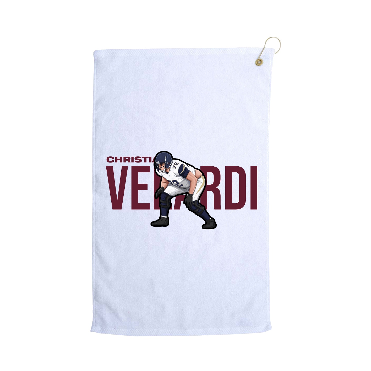 Golf Towel — Player Name in White
